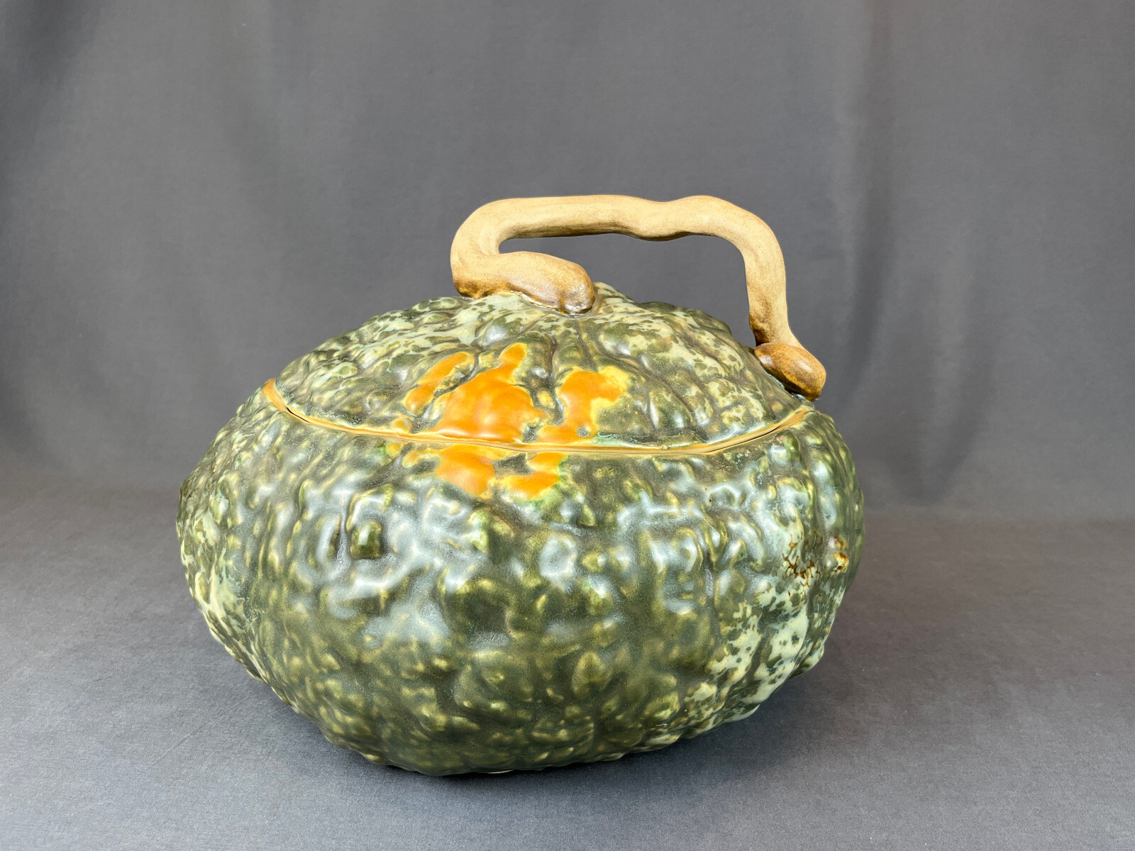 Patricia Garrett SQUASH TUREEN Lidded Bowl Great Impressions SIGNED c. 1997