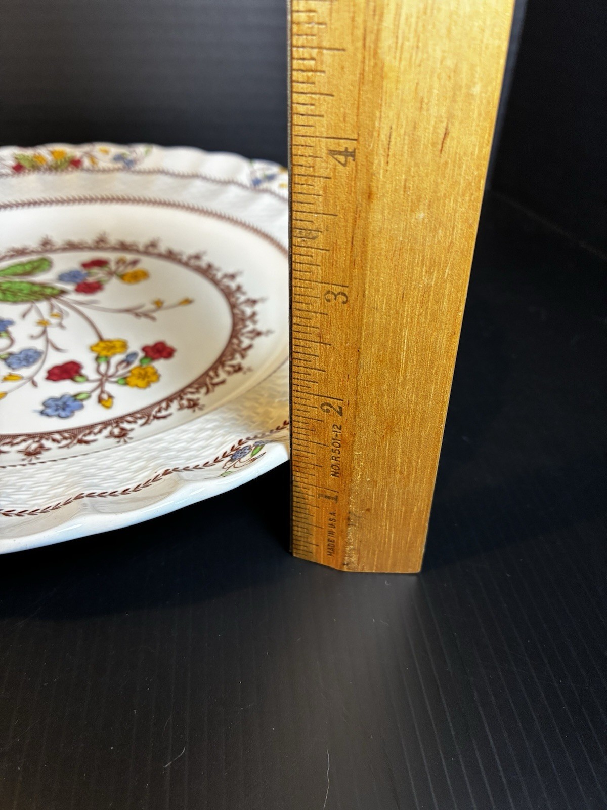 8 Copeland SPODE COWSLIP 10 1/2″ DINNER PLATES Discontinued Set Old Back Stamp