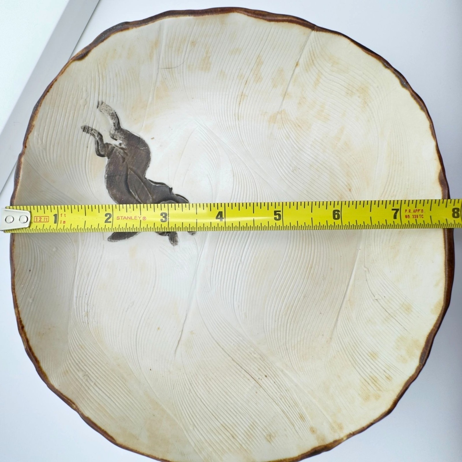 Handmade Ceramic Rabbit Hare Dish Asymmetrical Porcelain Stoneware