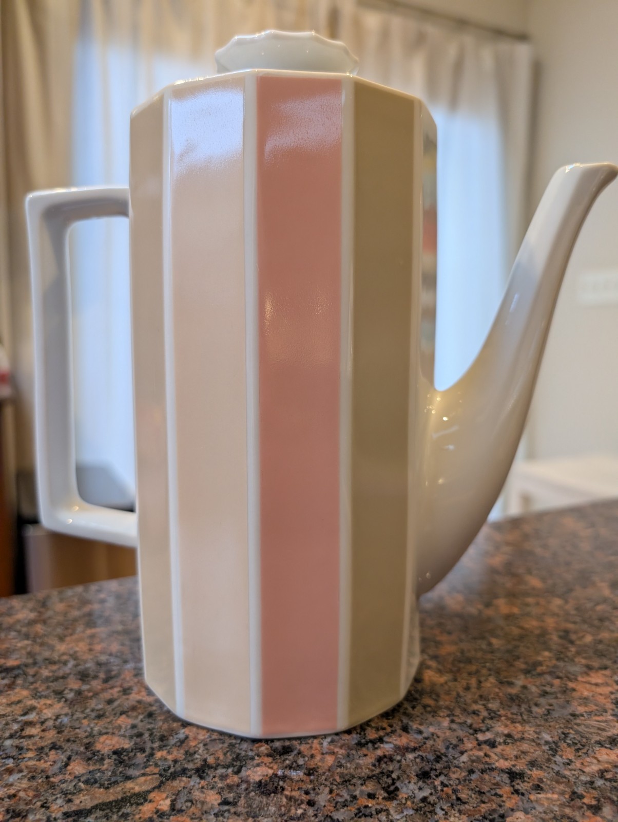 Vintage TOSCANY (Japan) Beta Tall Teapot Coffee Server Pitcher EUC