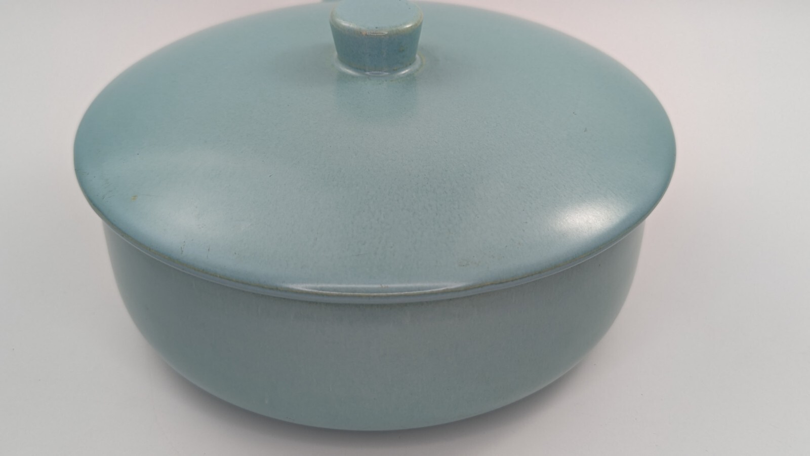 3 Piece Set – Mid Century Modern La Solana Art Pottery Blue Medium Casserole MCM