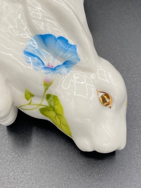 VTG Gracie China Bunny Rabbit Small Creamer Floral Pattern w/Lady Bug and Bee EU