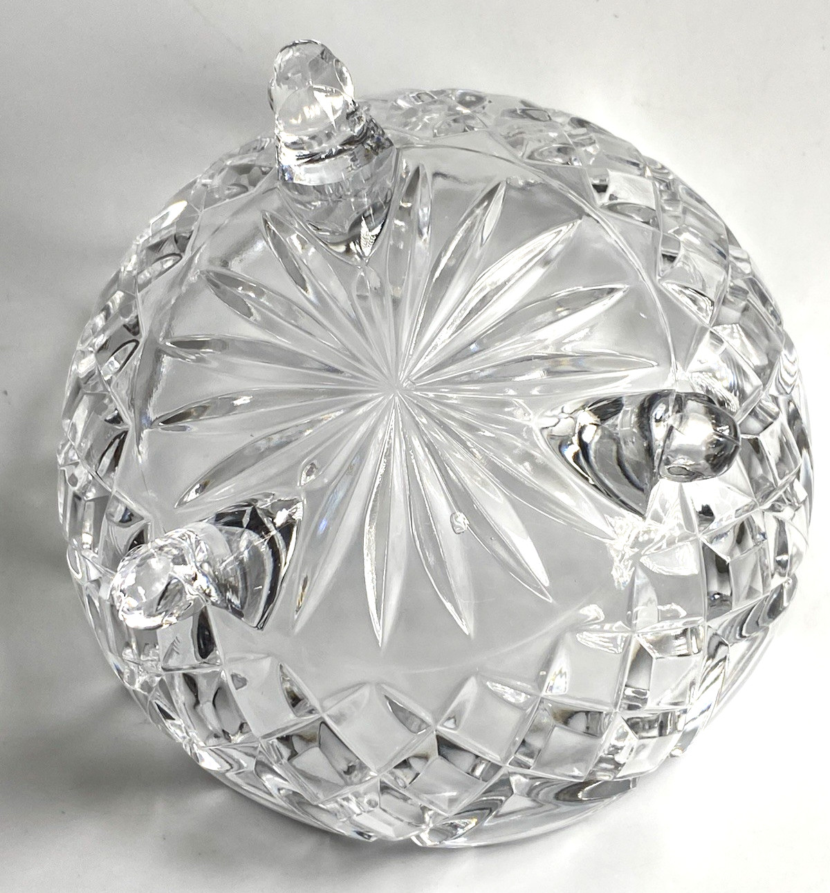 Pretty Three Footed Lead Crystal/Glass? Candy Dish/Bowl