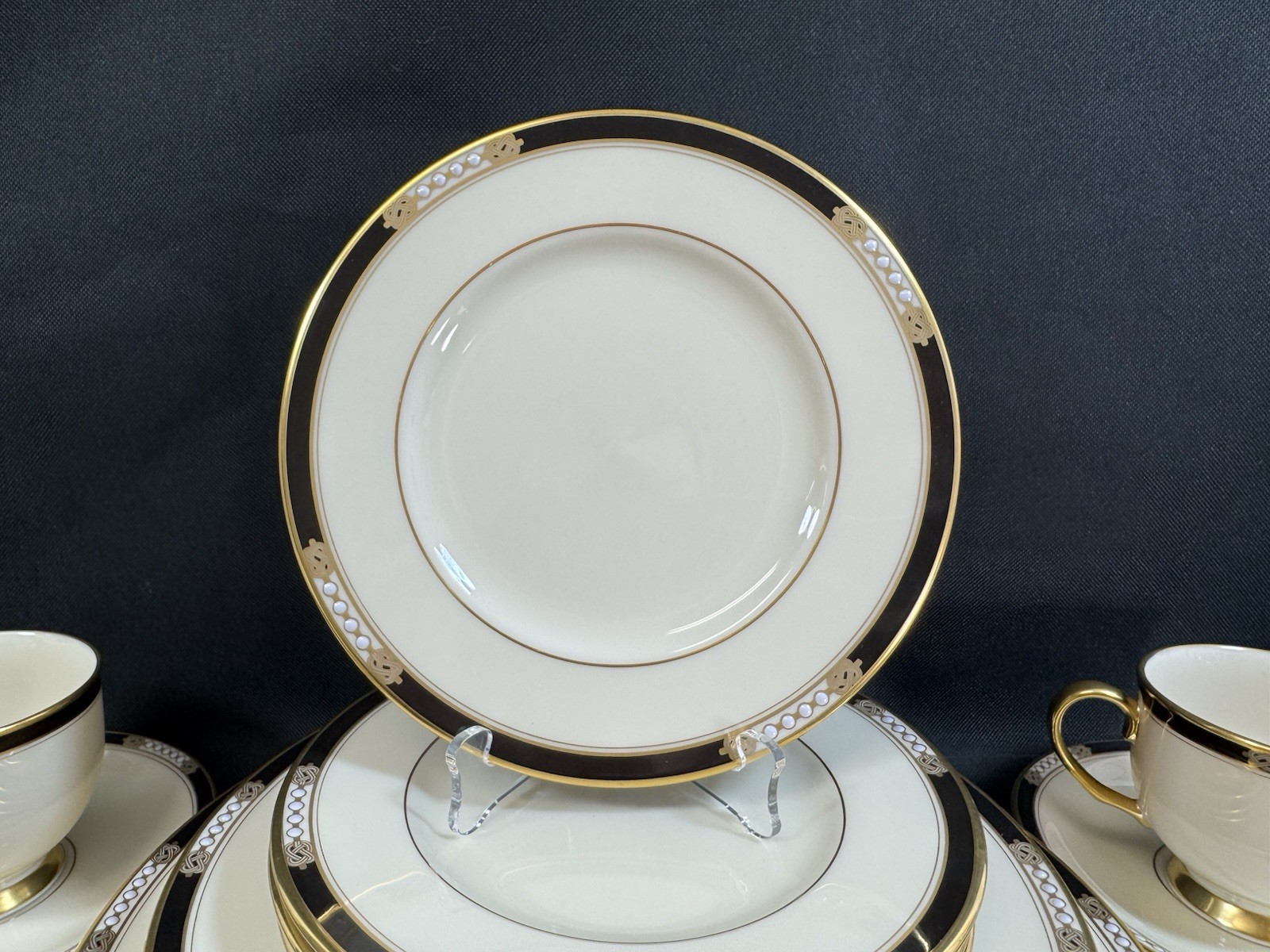Lenox Hancock Bone China~(Set of 4)~5 Pc Place Setting~1st Quality~20 Piece~USA