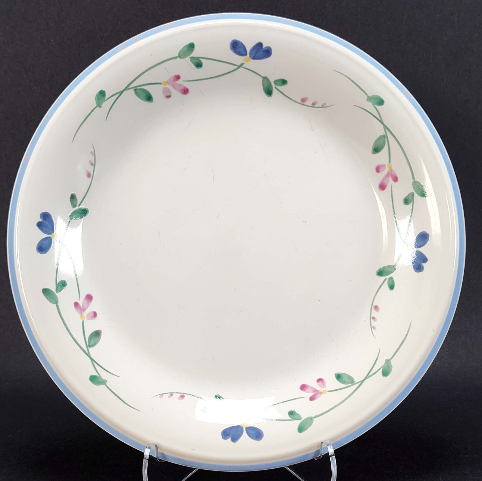 5 Shabby Cottage Vintage Mismatched Decorative Floral Plates Gallery Wall