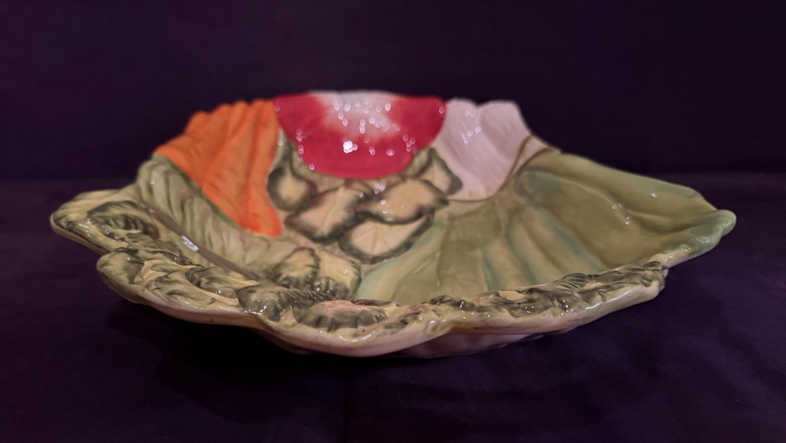 Certified International Victory Garden Vegetable Platter Judy Phipps Ceramic 19″