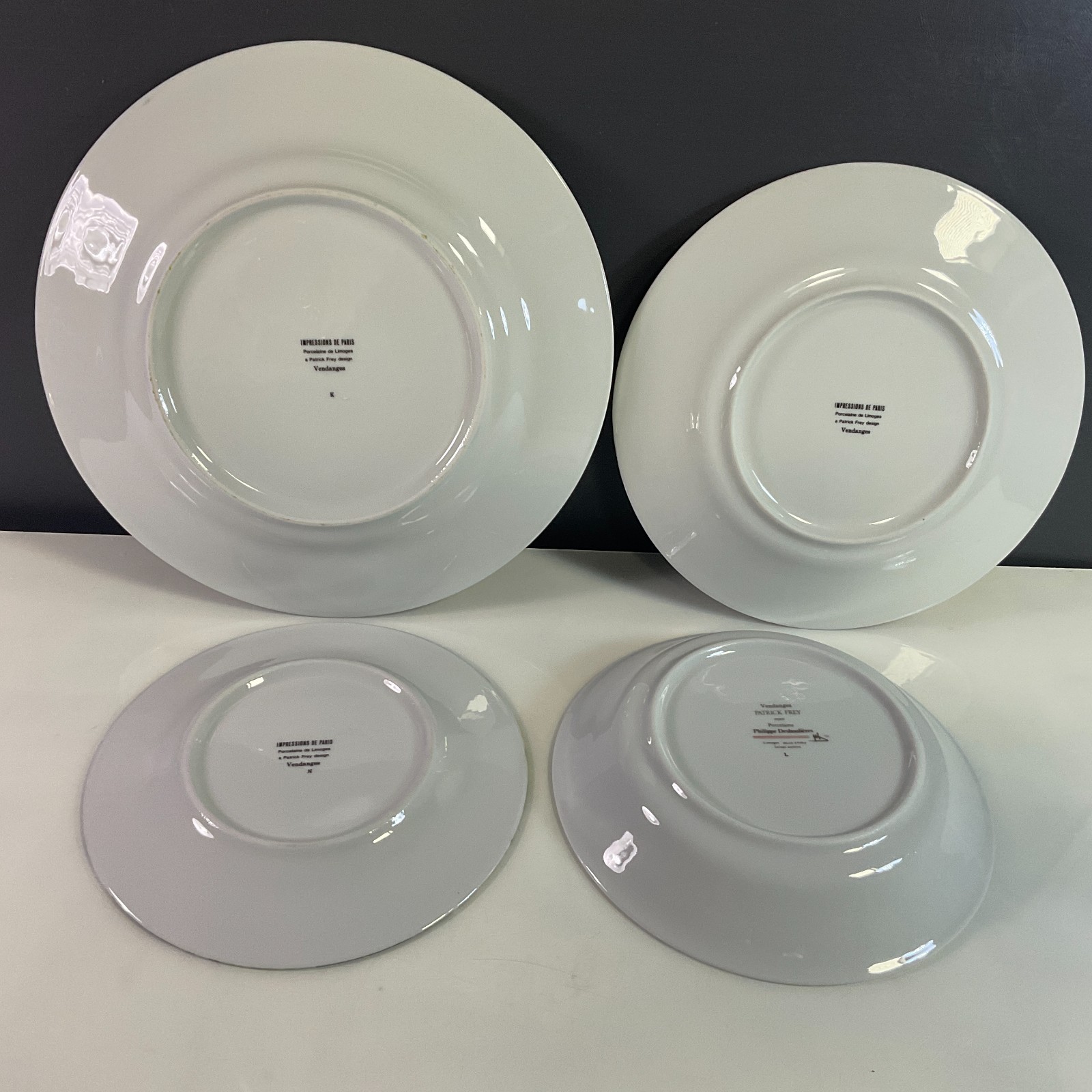 Philippe Deshoulieres Vendanges 4-PCS Place Setting Dinner Salad B&B Plates Bowl