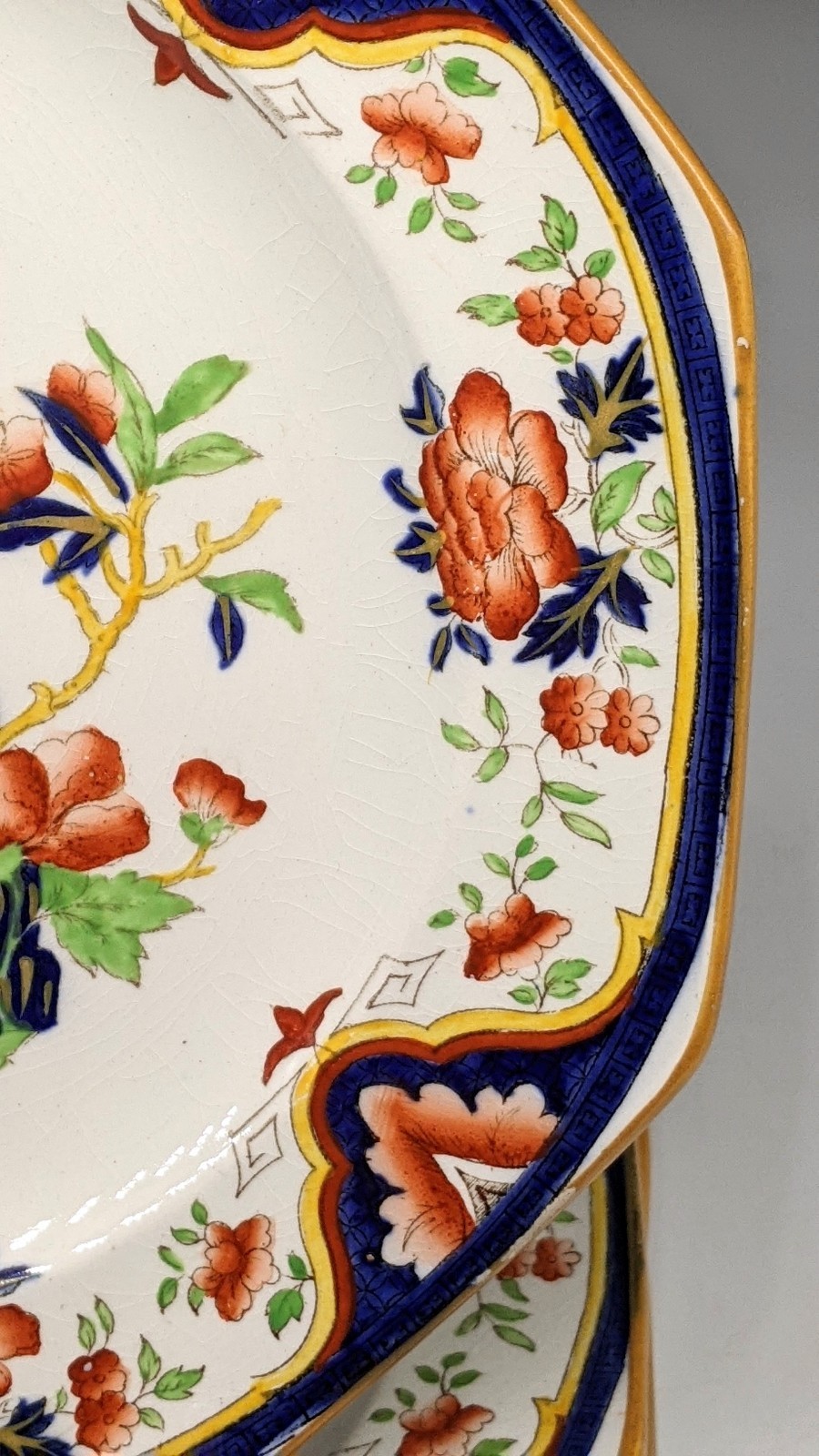 Antique Wedgwood NANKIN Salad Plates Plate SET 6 1868