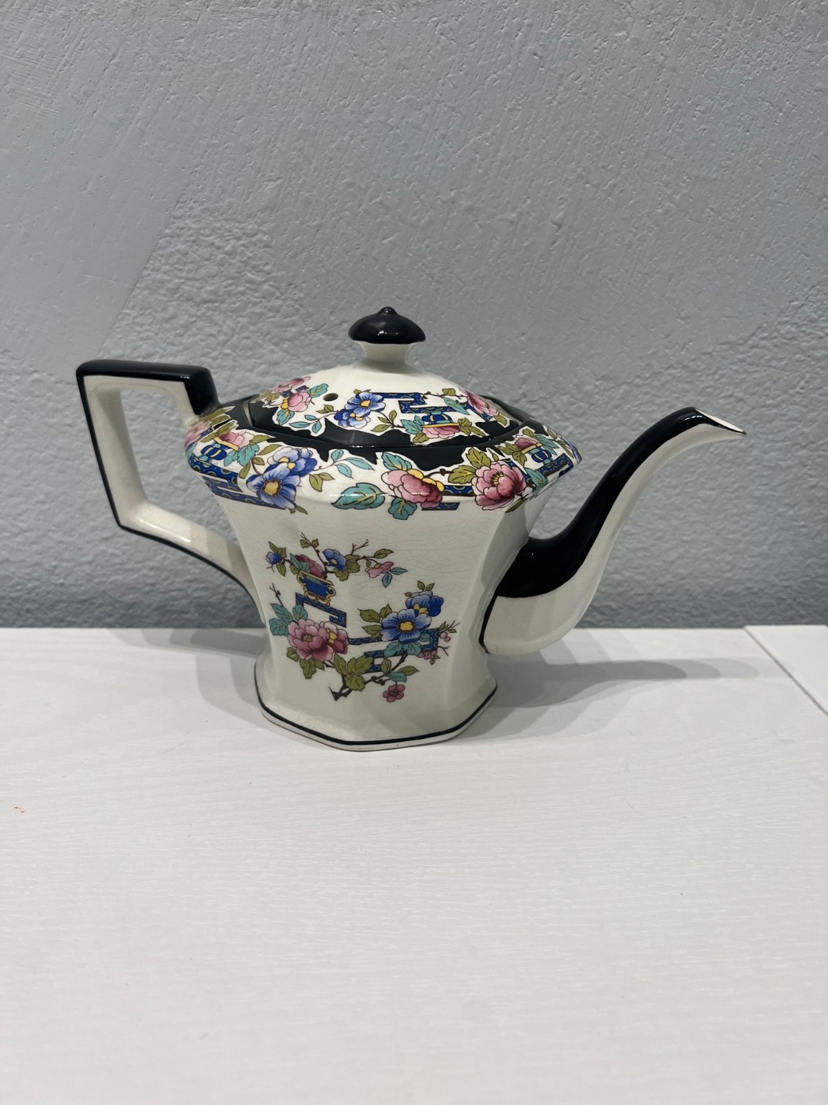 Wedgwood & Co Imperial Porcelain Nankin Black Teapot