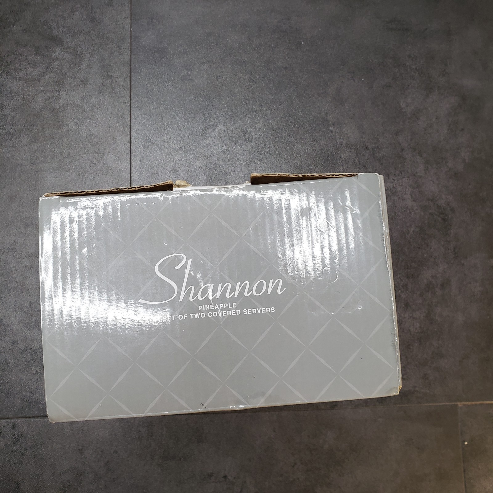 Shannon Crystal Covered Pineapple Servers by Godinger with Original Box