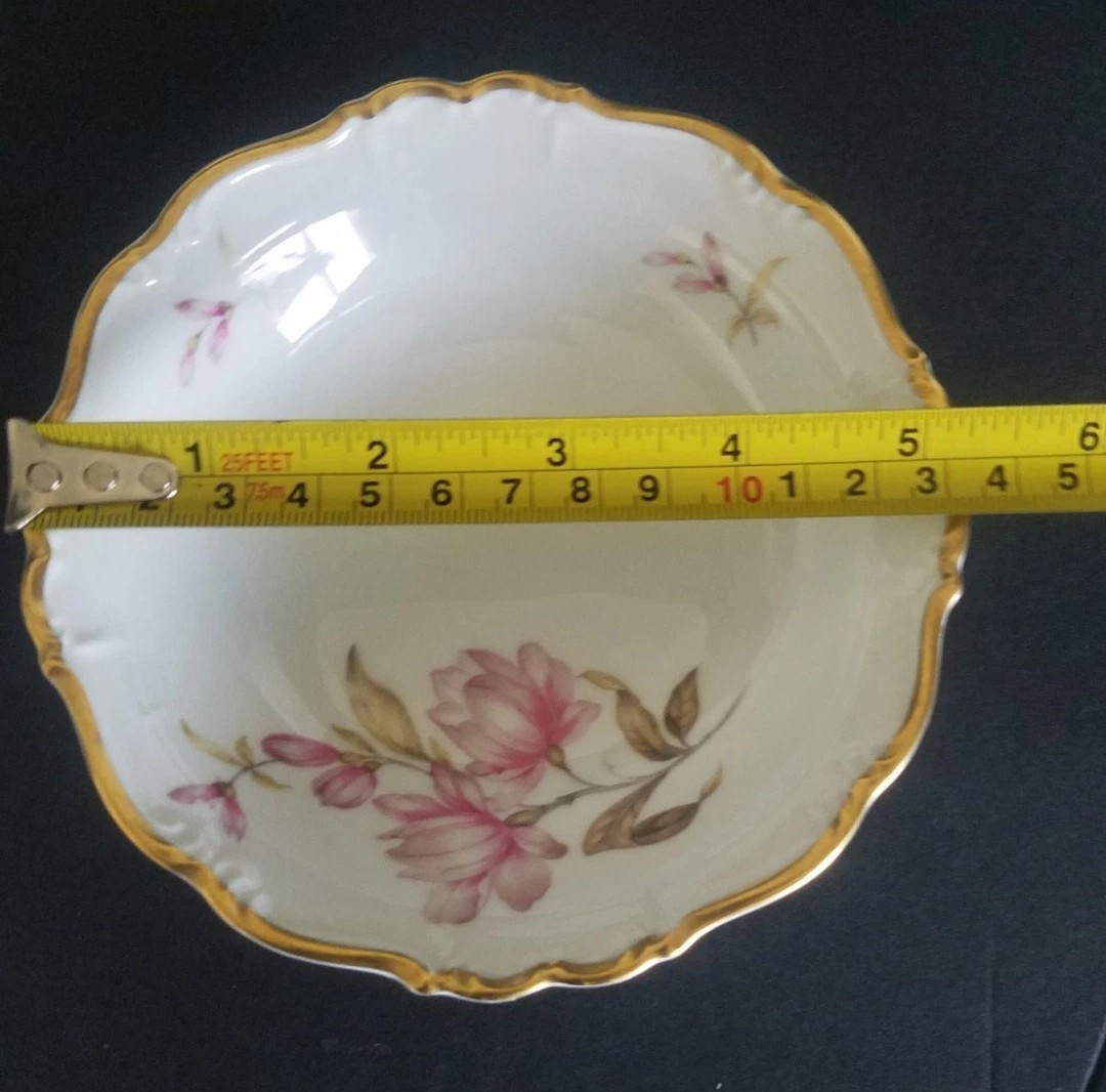Vintage Edelstein Bavaria Maria Theresa 14 Pc Tea Service Magnolia China Set