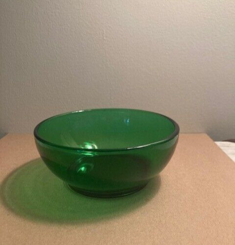 Vintage Anchor Hocking Popcorn Bowl Forest Green 5 1/4″ D x 2 1/4″ H