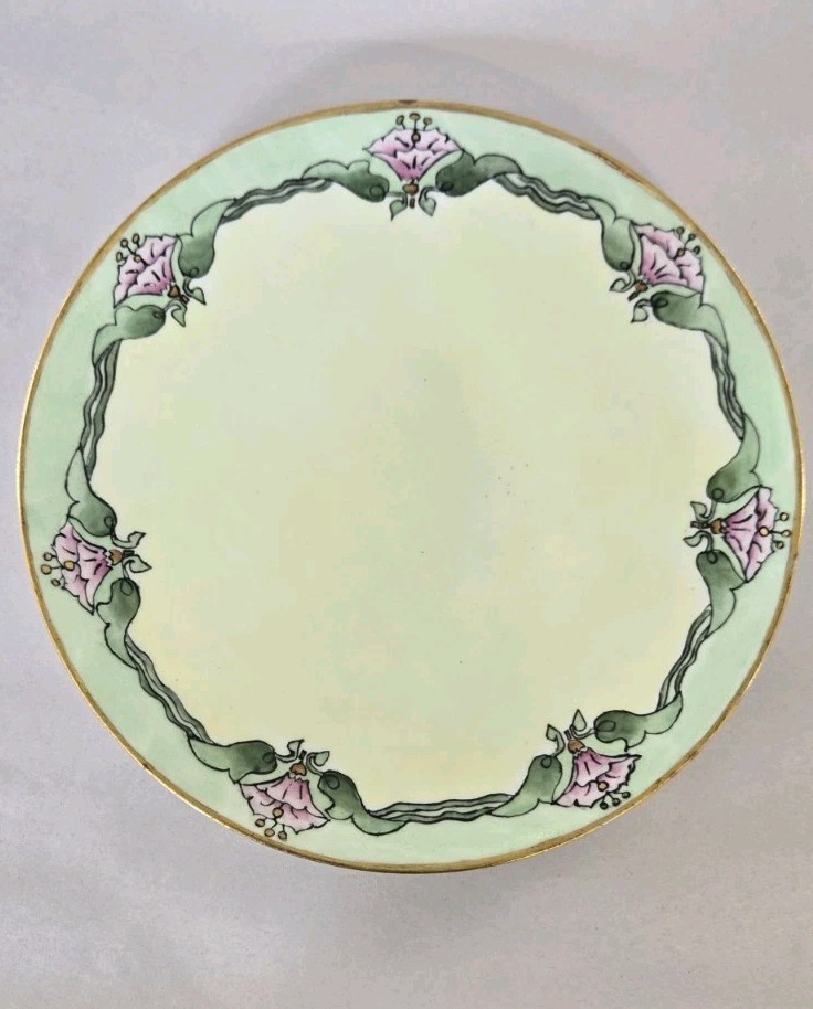 Haviland France 9 In Cabinet Plate Artist Signed M L Baumgarte