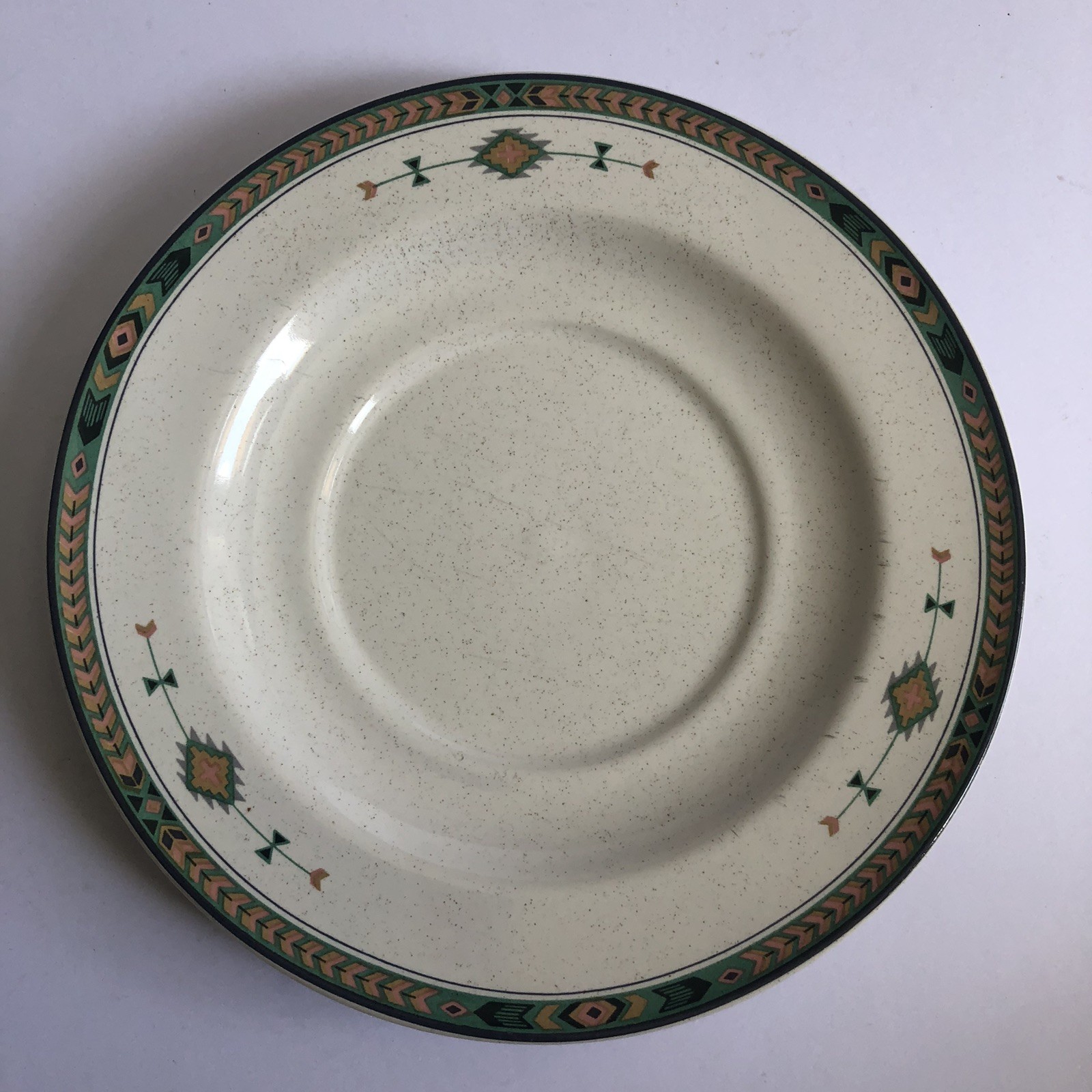 Studio Nova Adirondack Y2201 Coffee Cups 8 And Saucers 7 Round Aztec Speckled