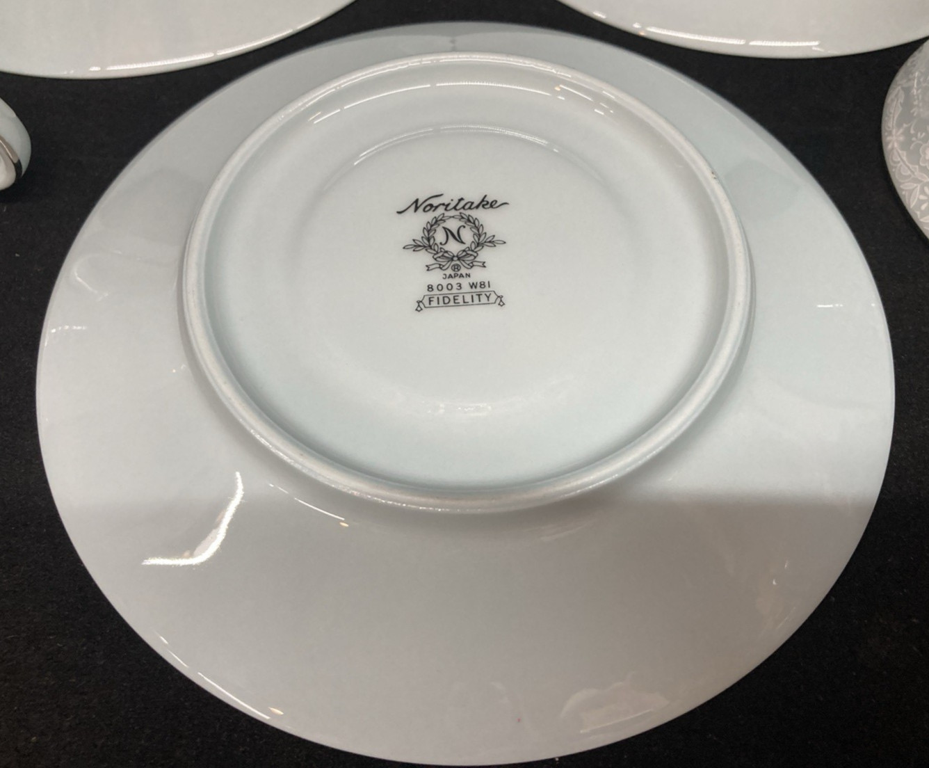 Noritake Fidelity 8003 Light Blue Cups & Saucers Set of 3