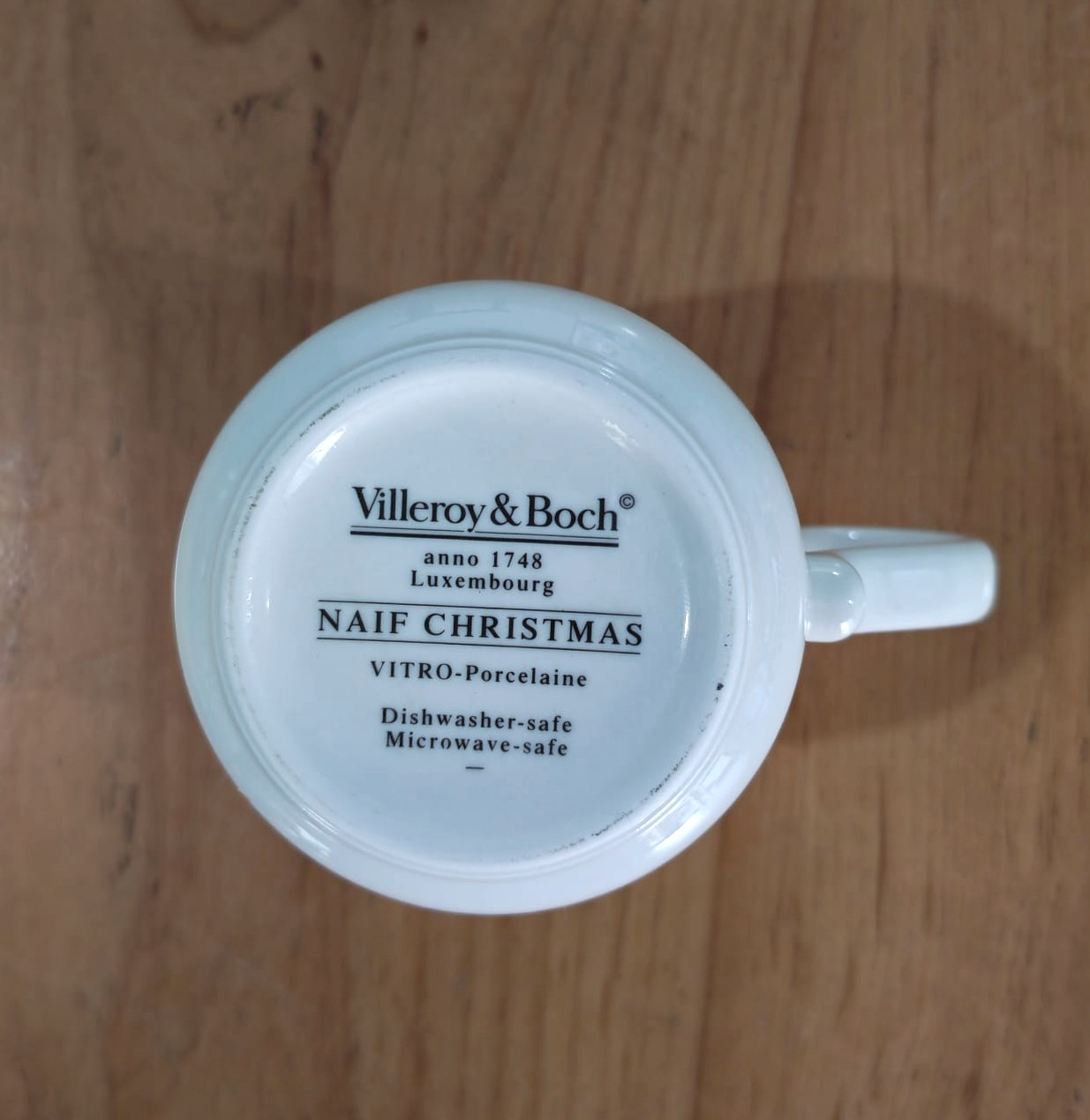 4x Villeroy & Boch Naif Christmas Porcelain Mug Anno Luxembourg Outdoor Campfire