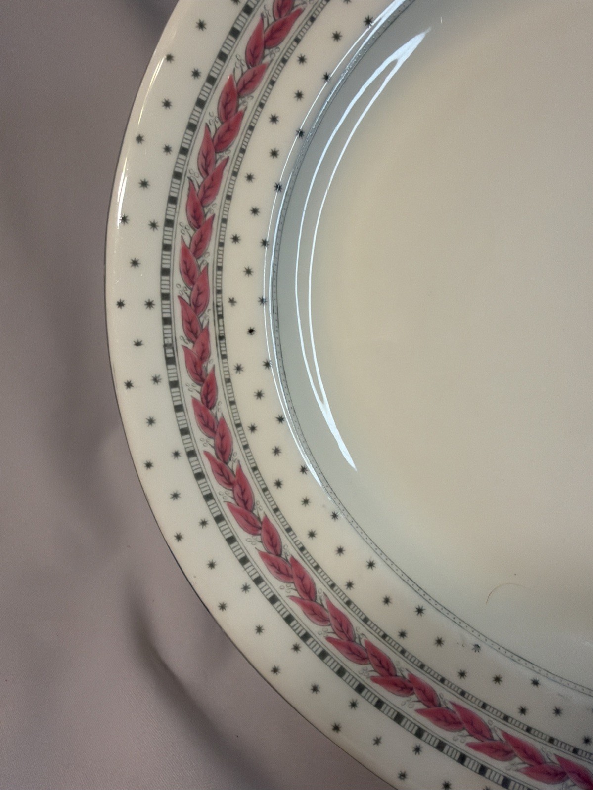 Royal Worcester Alpine Pink 15.5” X 13” Oval Serving Platter Bone China Vintage