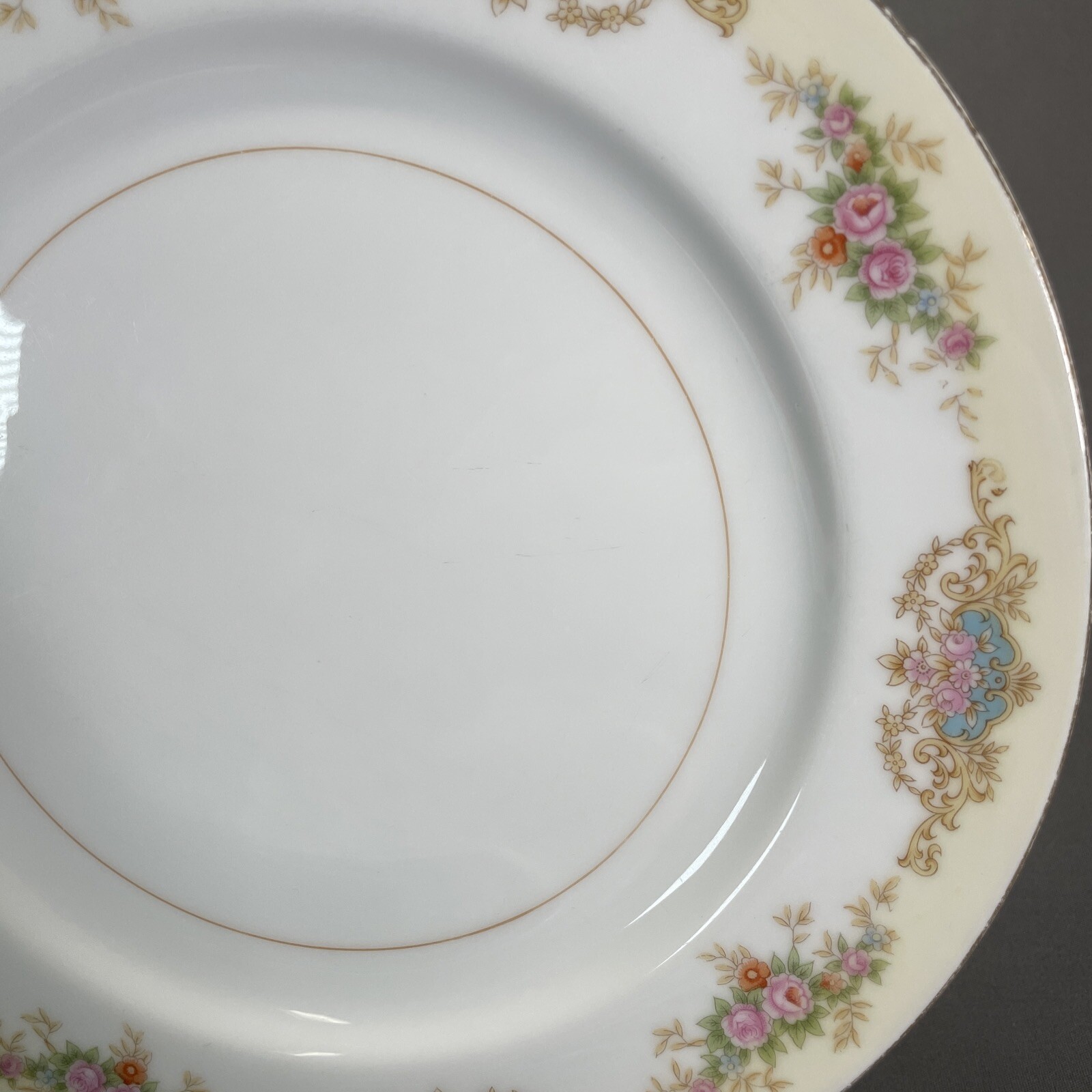 Noritake N655 Dinner Plate 9 3/4 Replacement Imperial China Yellow Border Floral