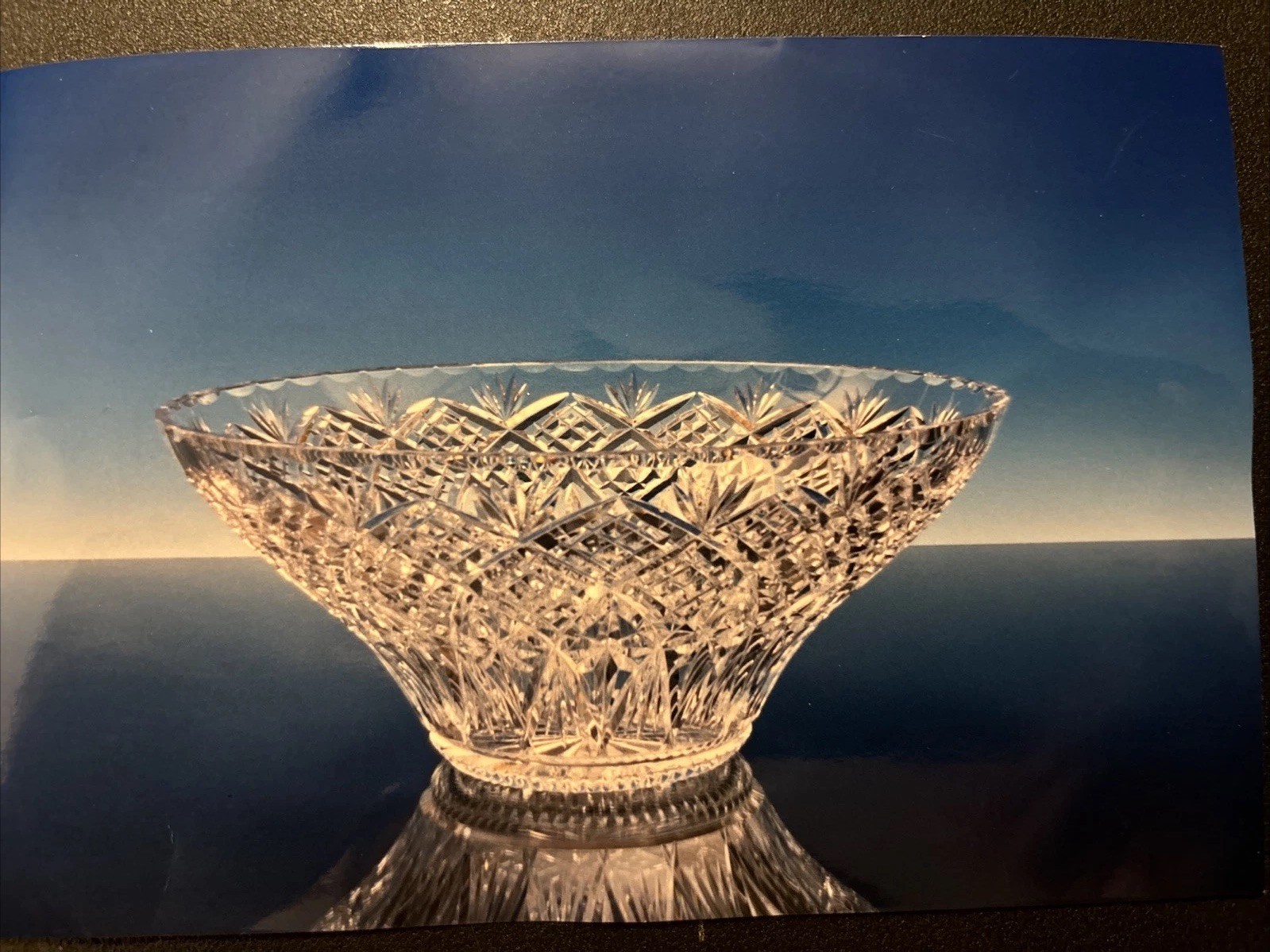 Beautiful Waterford Sculptured Crystal Large Flared Bowl Limited Edition 293/500