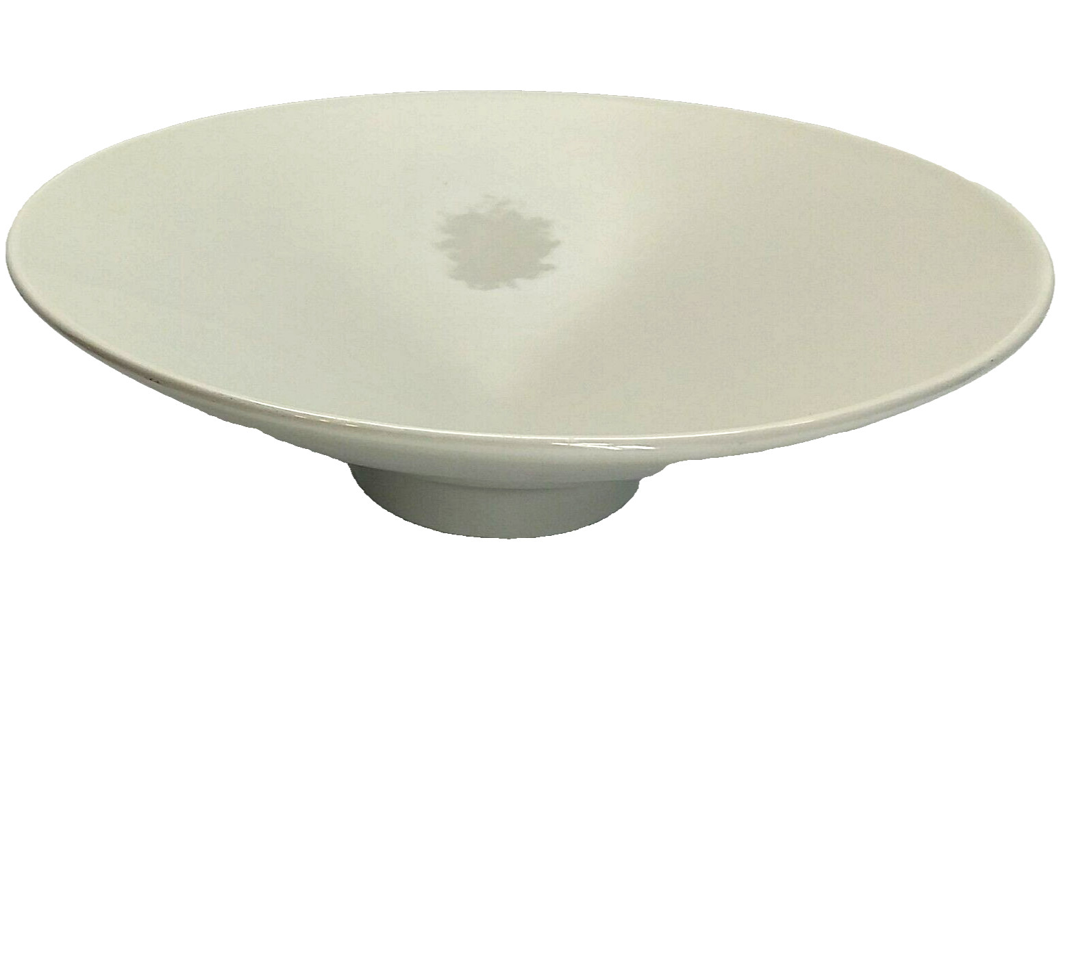 Vintage Haeger Warm Gray Pedestal Bowl Centerpiece #3295 Made in the USA 13.75″