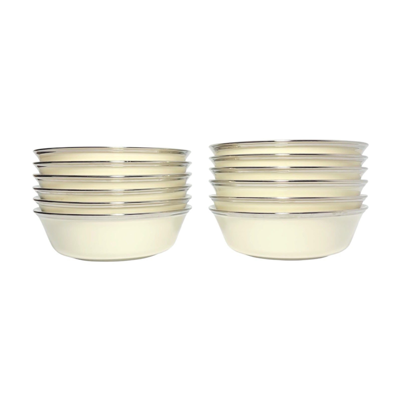 Lenox “Solitaire” Set of 12 Porcelain All Purpose Bowls (Soup Pasta Salad) 6.25”