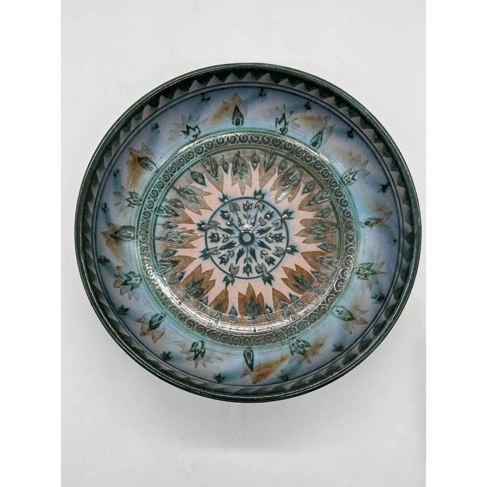 Plascassier De Grasse Pottery Bowl Signed Stamped De Las Brasur Made in France