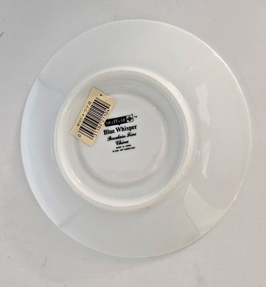 1985 Sheffield Blue Whisper Saucer 6″ Japan Discontinued