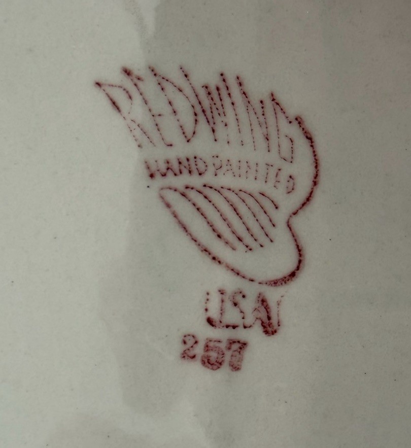 Vintage MCM Red Wing Pottery Large Platter Serving Plate