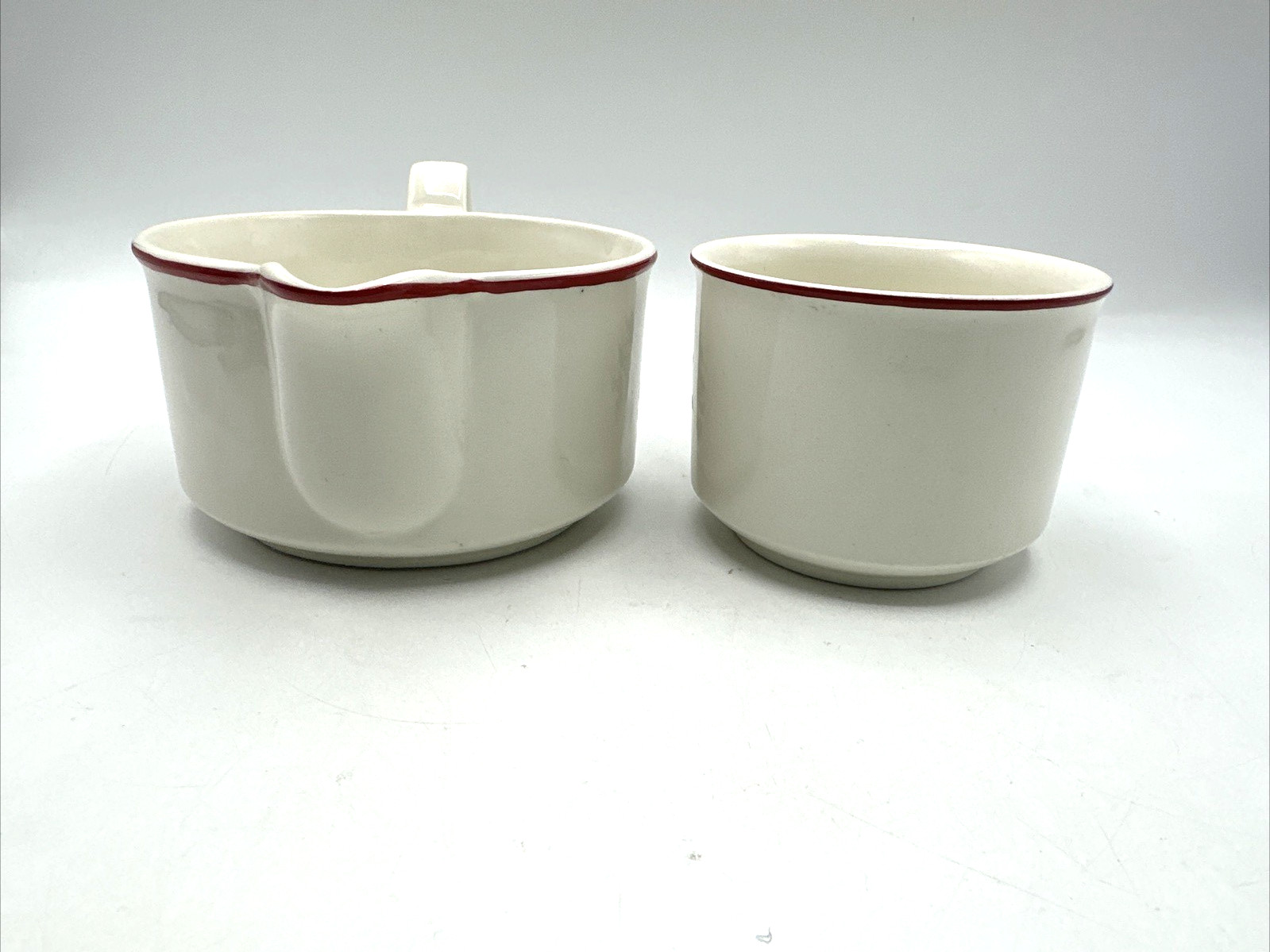 4 Piece Cuthbertson Christmas Tree Holly Berry Cups and Pitcher Set Vintage