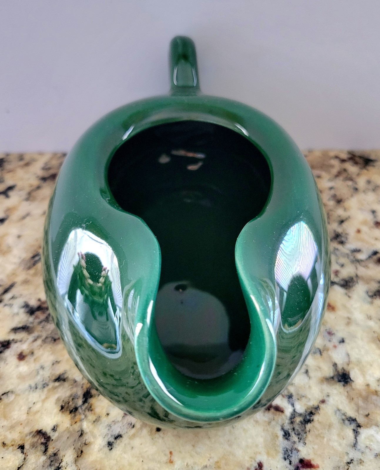 Hollydale Malibu Modern 16oz Gravy Boat Forest Green California 1940s-50s