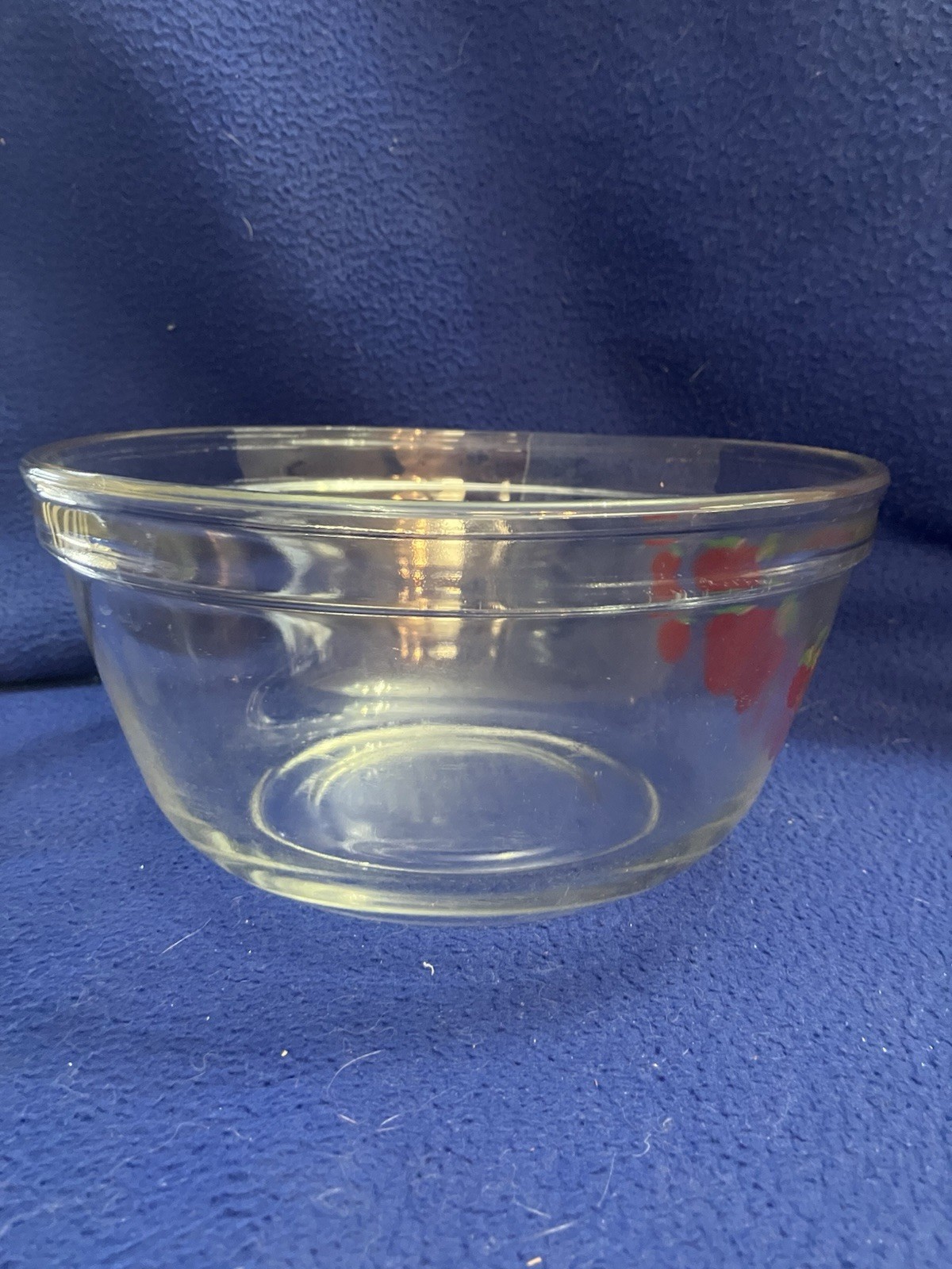 Vintage Anchor Hocking Red & Black Buffalo Plaid 2.5 qt Mixing Bowl, 1980s