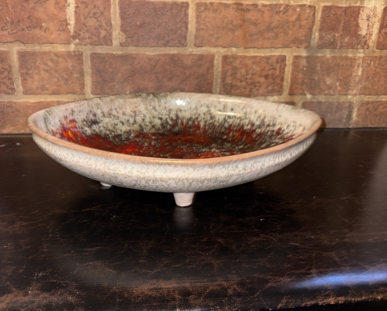 Karlsruhe Majolica Bowl 7603 Friedgard Glatzle Design 1970’s Excellent