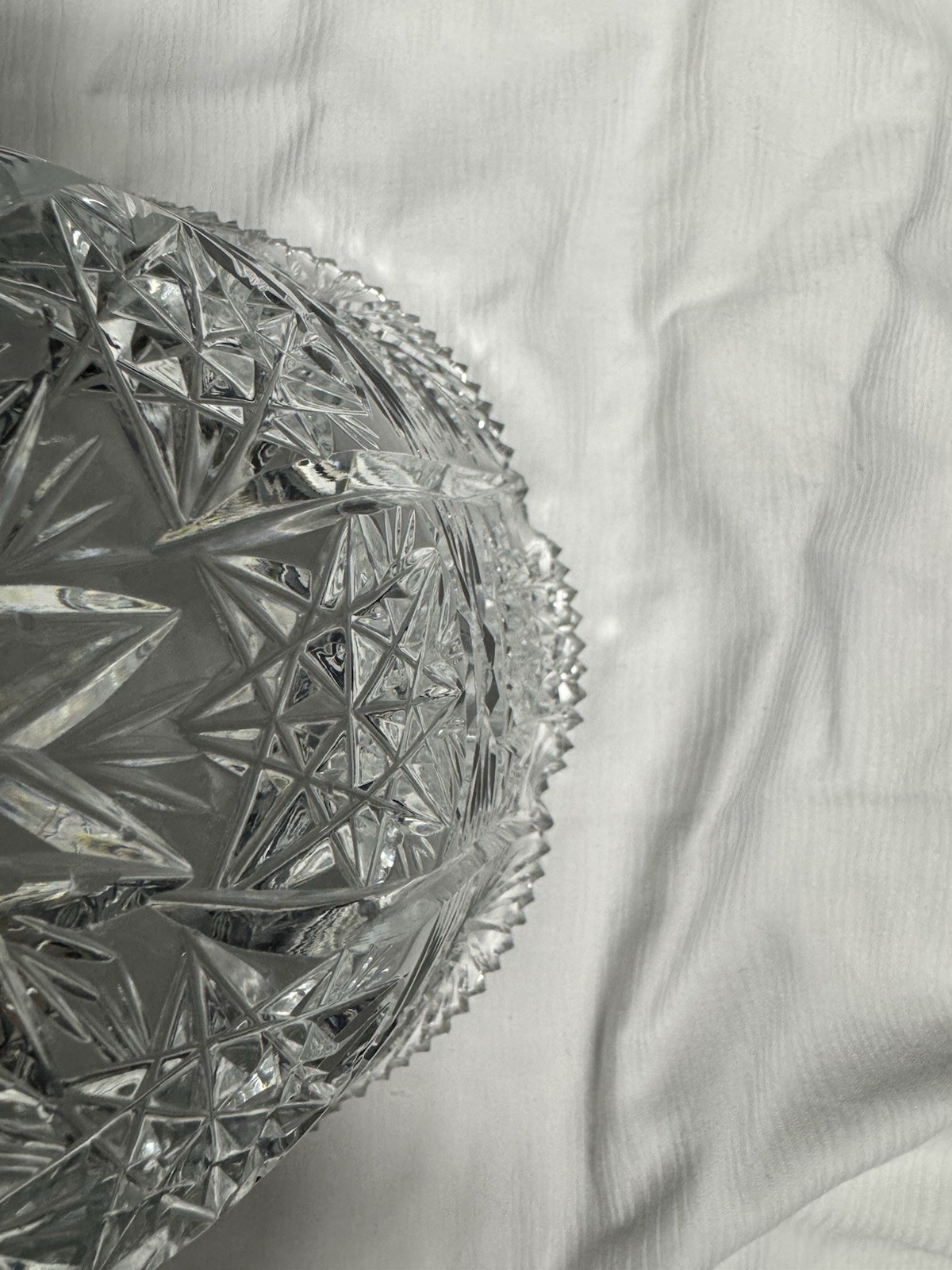 American Brilliant Period ABP Crystal Glass Cut Bowl 9”