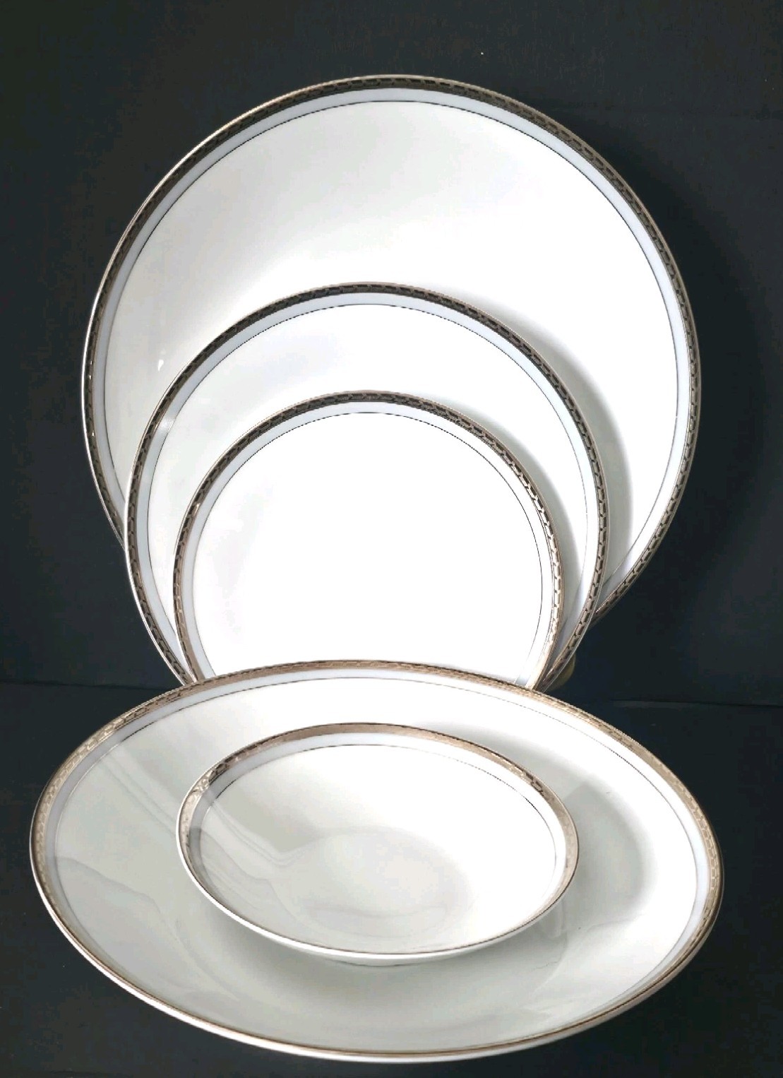 Rosenthal Bettina (3289) Dinnerware Pieces (You Pick) White/Blue & Platinum Band