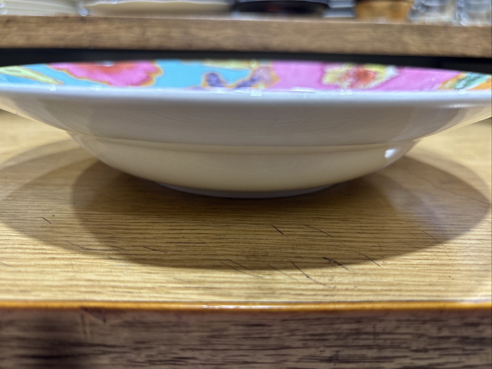 Lenox Floral Fusion by Stephanie Ryan Aqua Blue 9.5″ Serving Bowl
