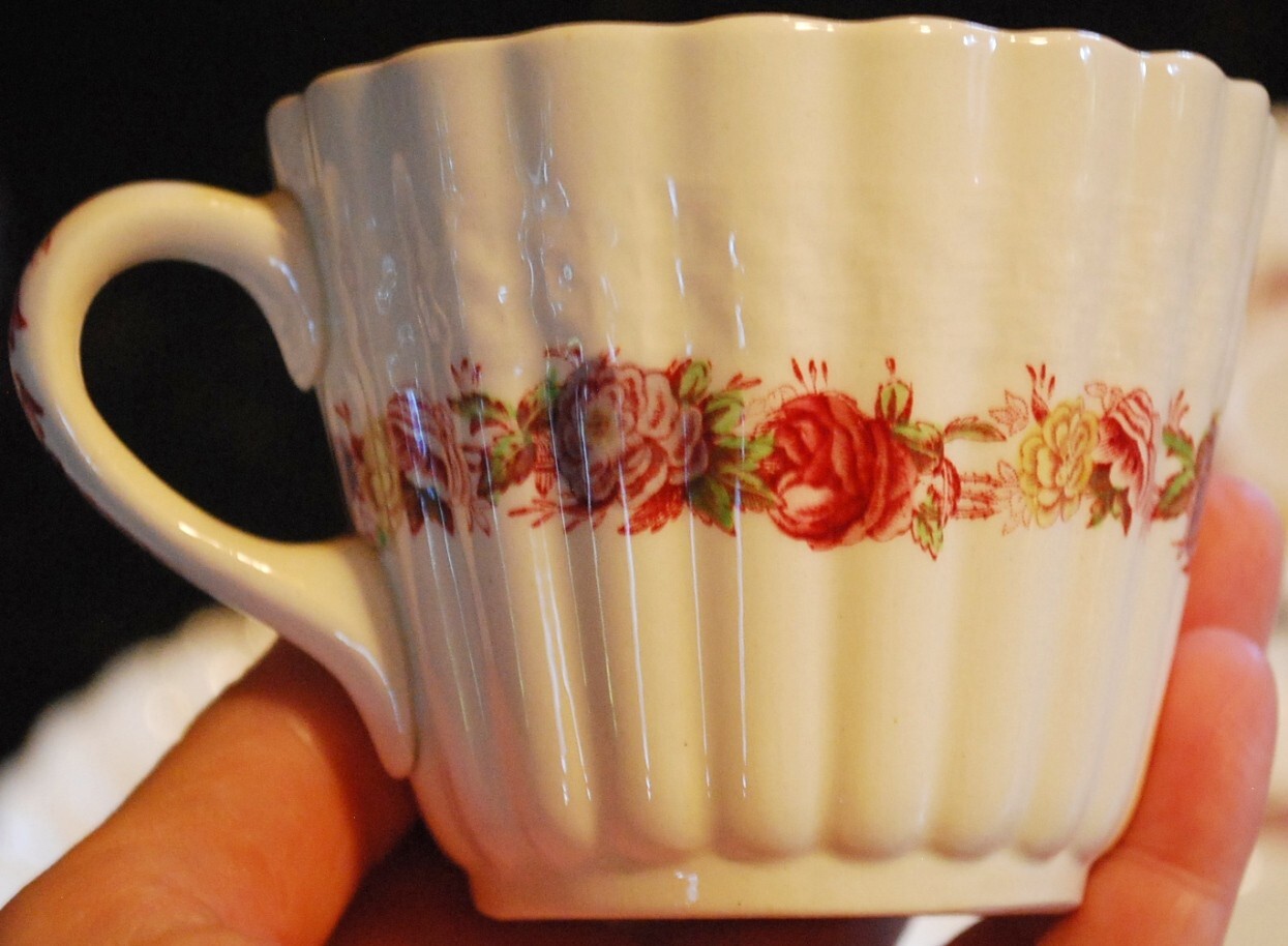 Vtg Set 3 SPODE ROSE BRIAR 5 Piece Place Settings [15 pc total] England OLD MARK