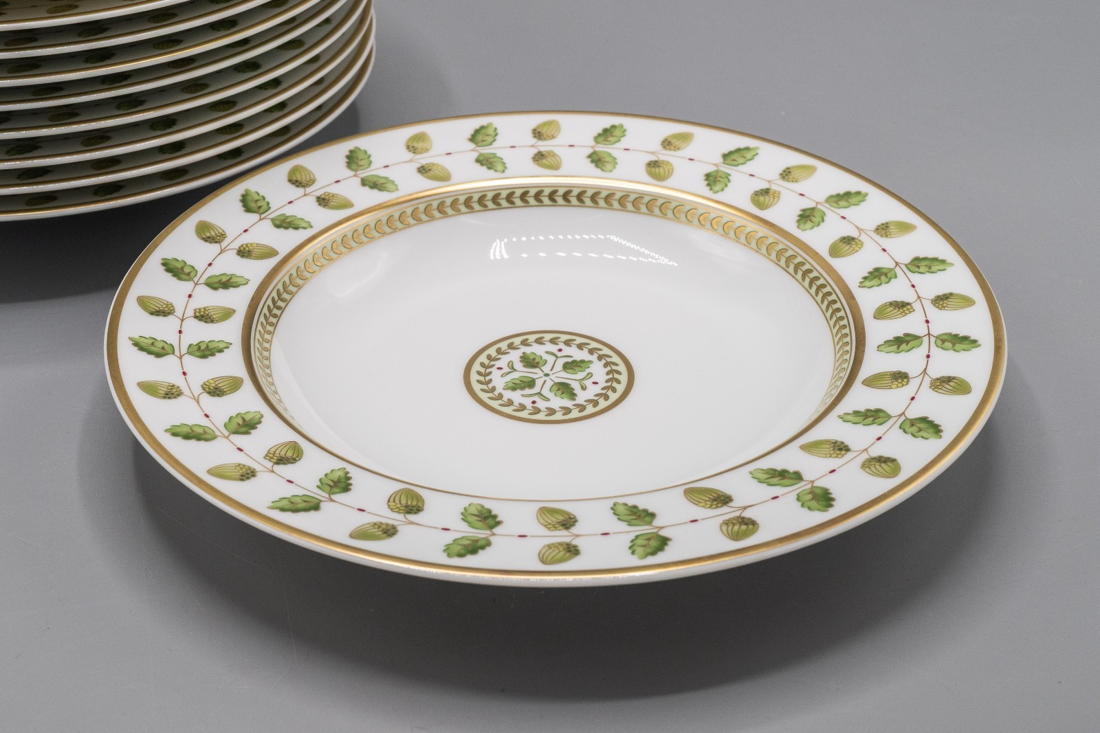 Bernardaud Limoges Constance Rimmed Soup Bowls 8 3/4″ Set of 10 – FREE USA SHIP