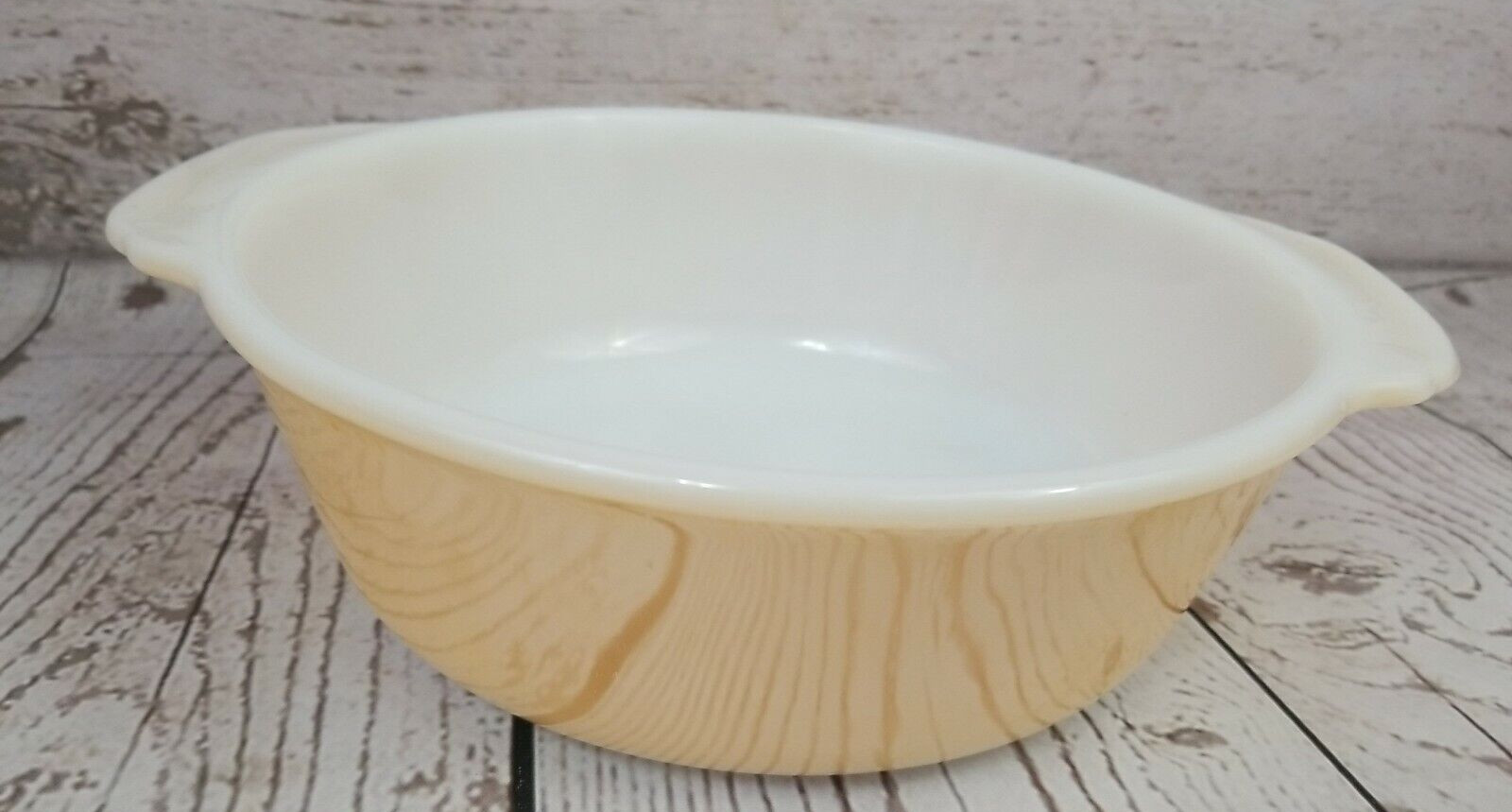 Peach Luster Casserole Fire King 1.5 qt Round Made in USA 8 in x 2.5 Deep #7