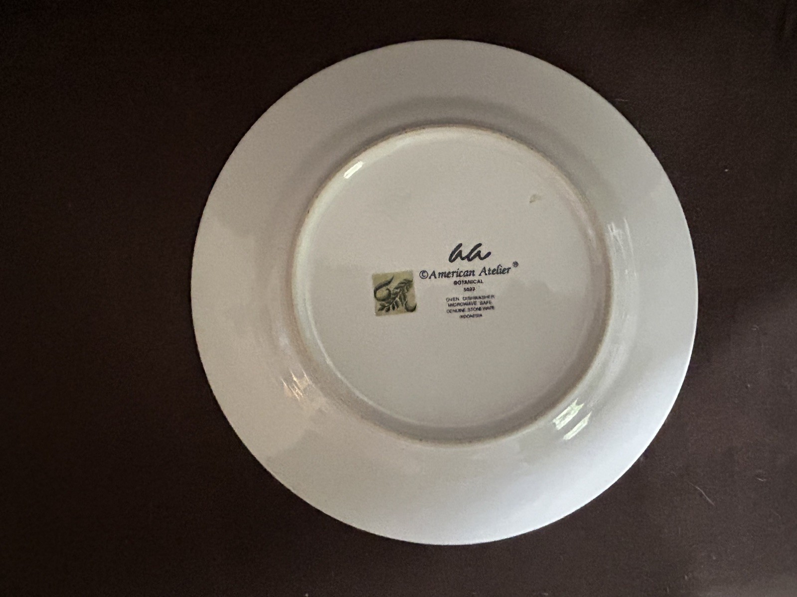 Vintage American Atelier Botanical 8″ Decorative Plates Orchid & Iris Set Of 4