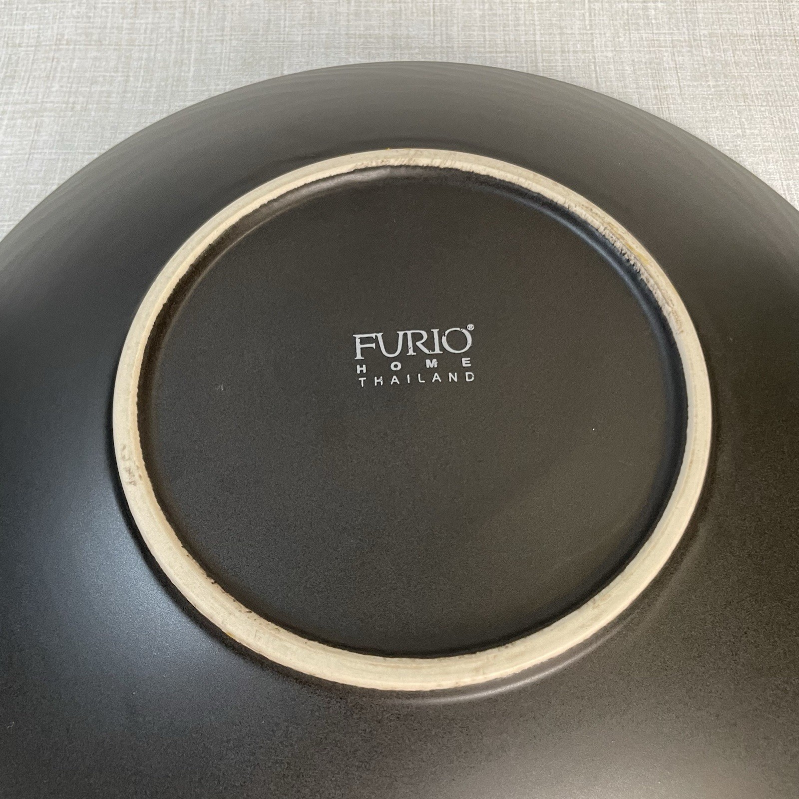 Furio Home Onyx Black Matte 11” Dinner Plates Set Of 2