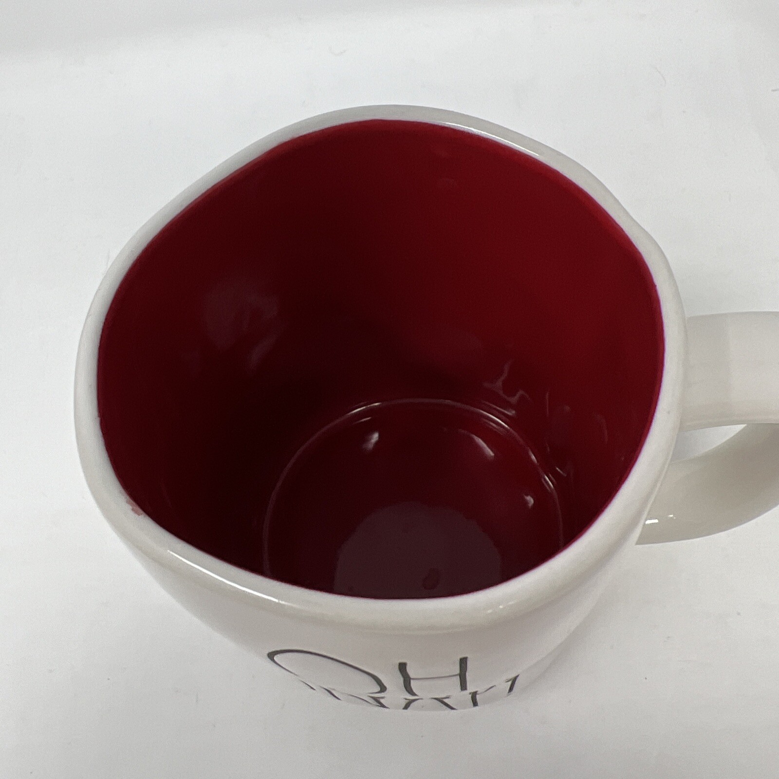 Rae Dunn Valentines Day Mug Set Red Letter FOREVER VALENTINE Blk Letter OH SNAP!