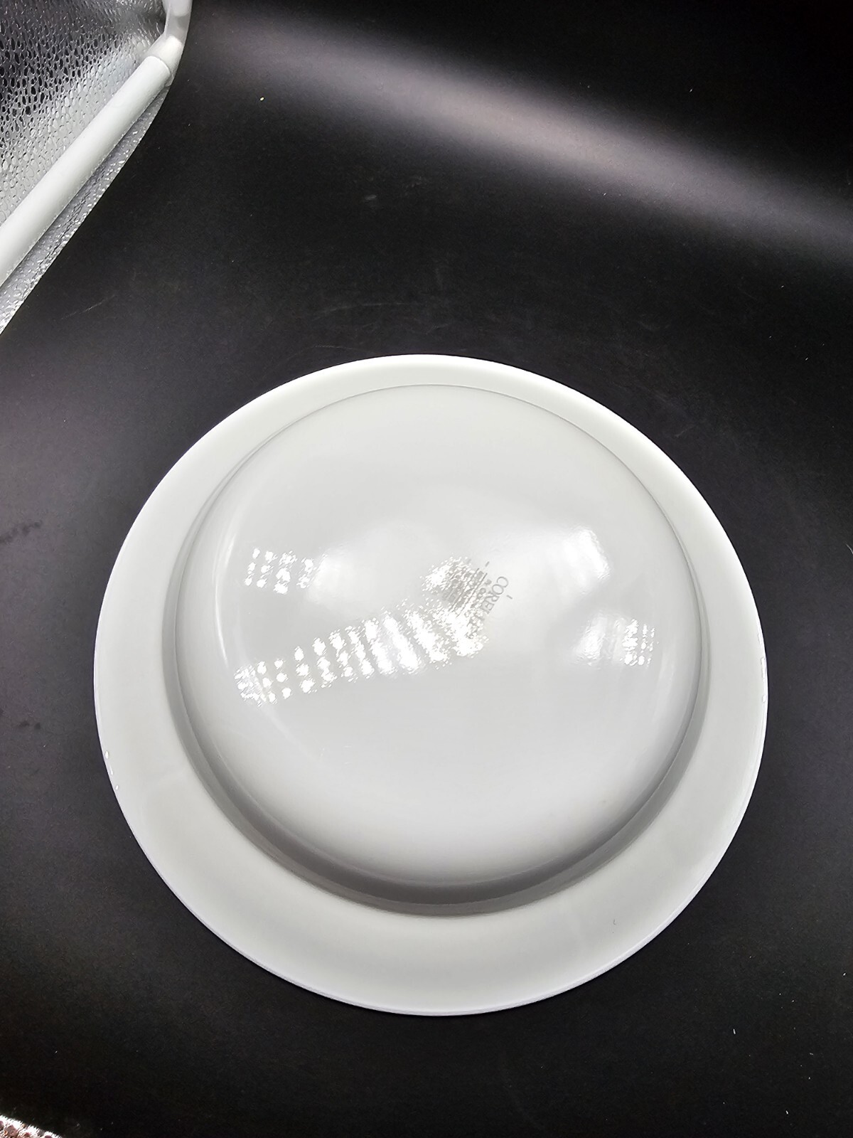 Corelle MOONGLOW 15-oz SOUP BOWL 8.5″ Flat Rim Pasta Purple Blue Green Vtg