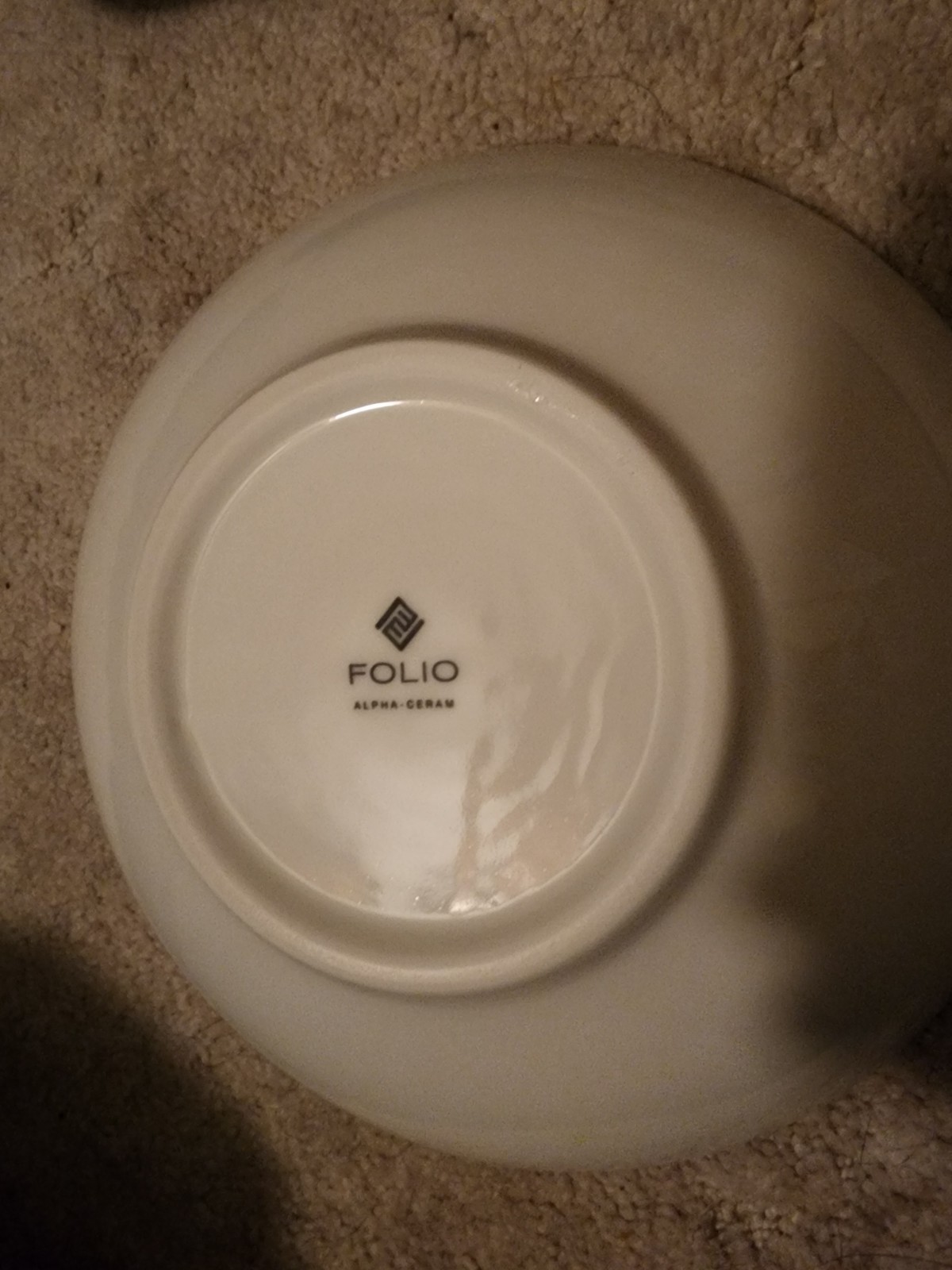 Steelite Folio Alpha-Ceram Bowl 9 1/2 X 2 1/8 Inches 45oz