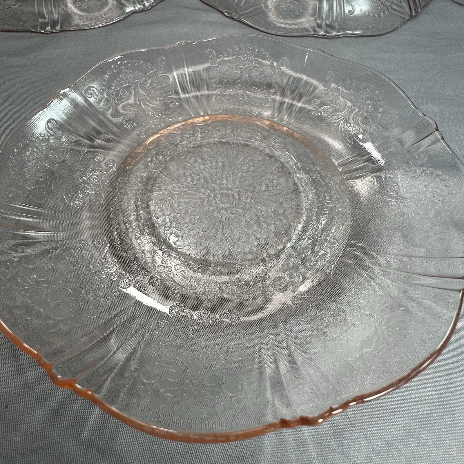 Vtg Macbeth Evans American Sweetheart Pink Depression Glass 2pc Cup Saucer Set