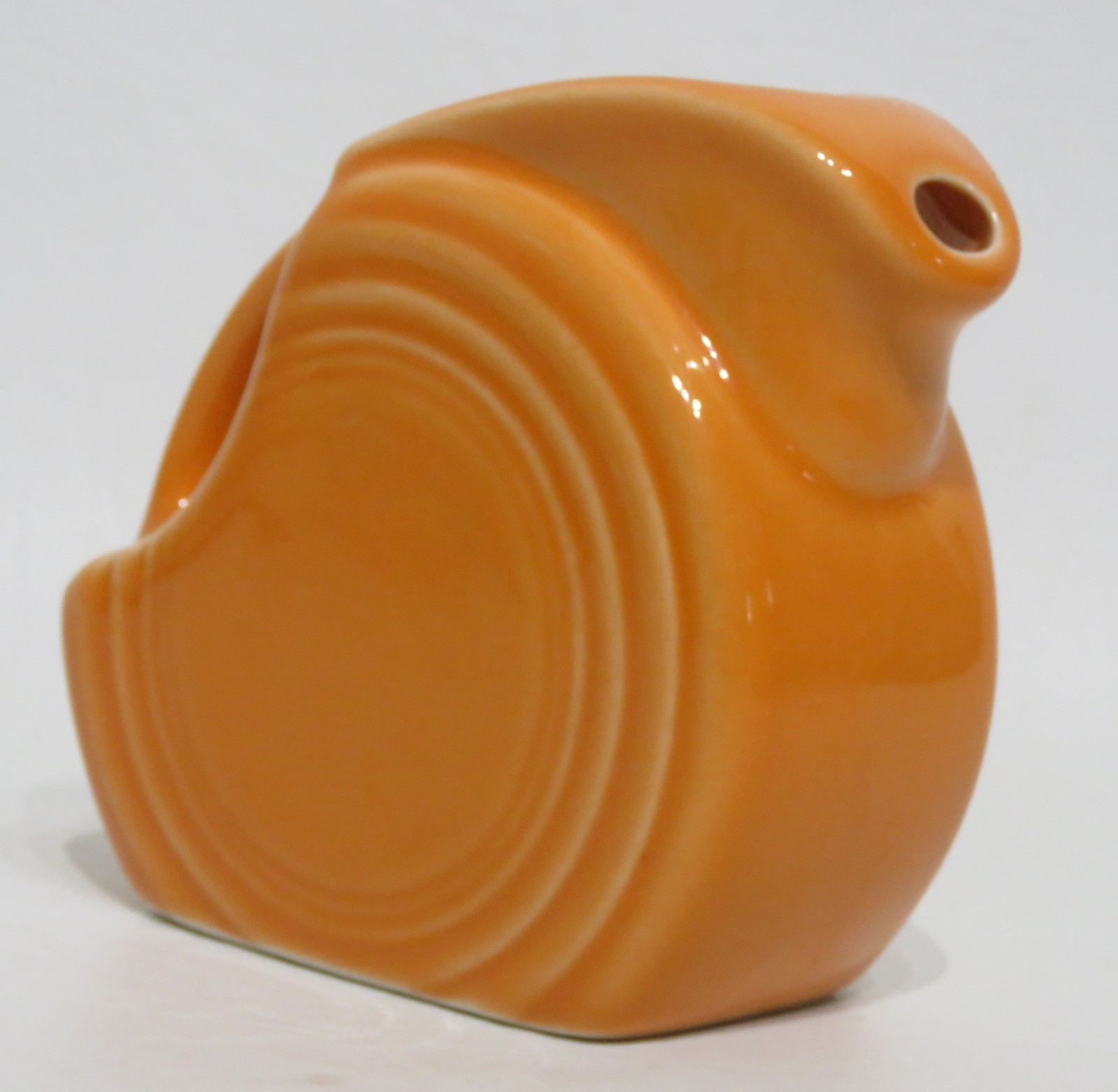 Fiesta – Mini Disk Creamer/ Pitcher Poppy Orange USA EUC