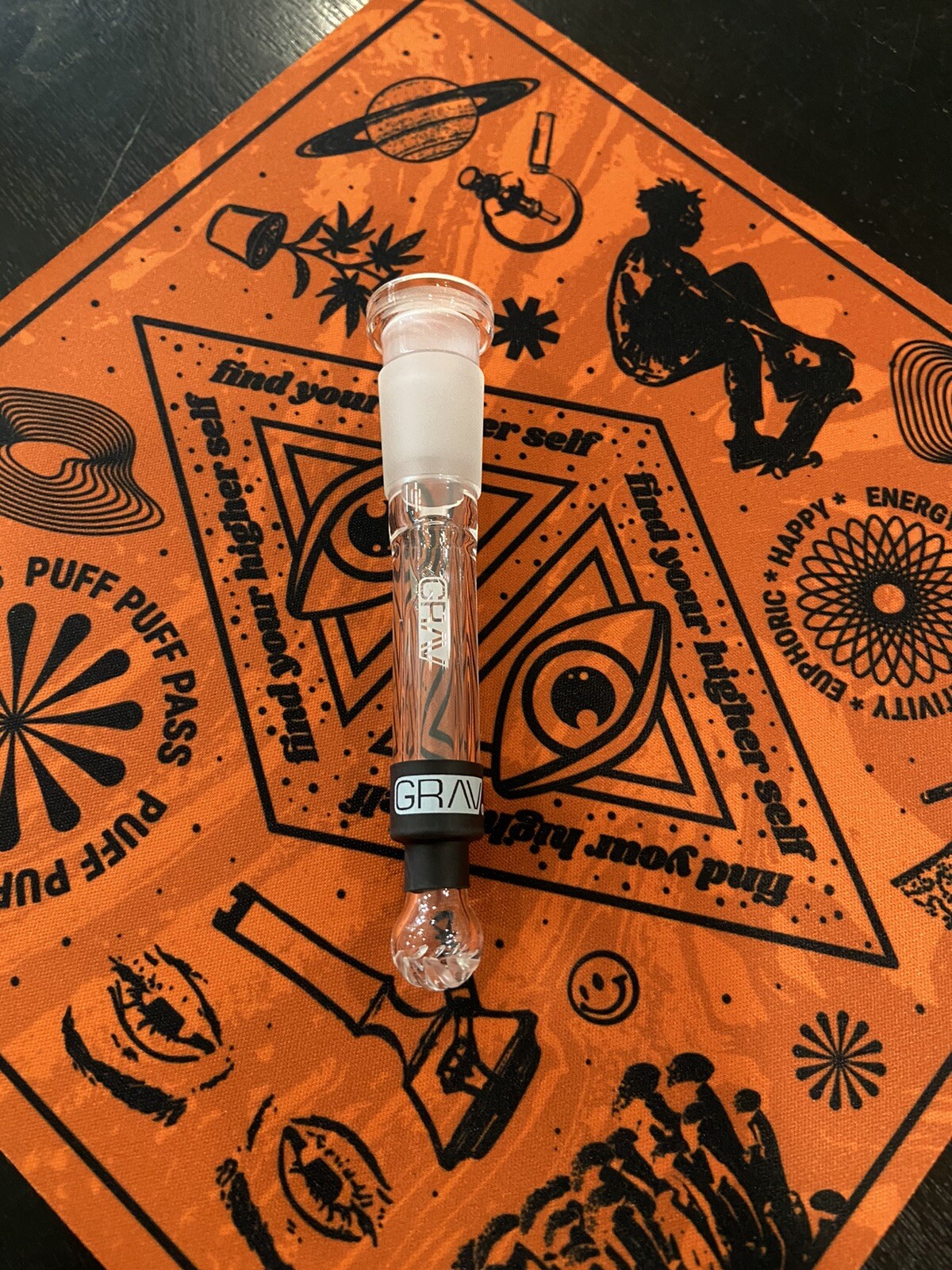 GRAV Labs 14mm Adjustable Downstem Slide w/ Silicone Grommet *SHIPS ASAP*