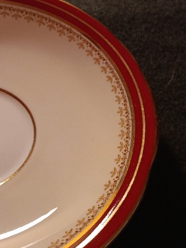 AYNSLEY Cup and Sauce NEWPORT 7703″ ENGLAND BONE CHINA TEACUP AND SAUCER EUC