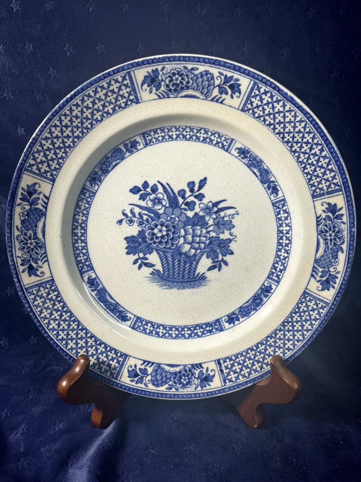 BOOTHS Vintage Set Of 6~7 7/8” Salad Plates NANKIN pattern English Silicon China