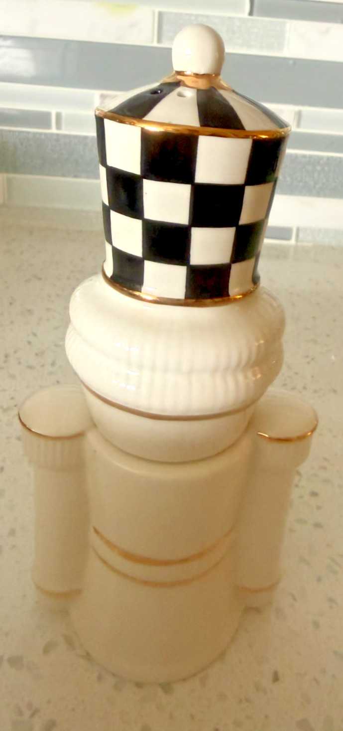MacKenzie Childs Courtly Noel Nutcracker Salt & Pepper Set