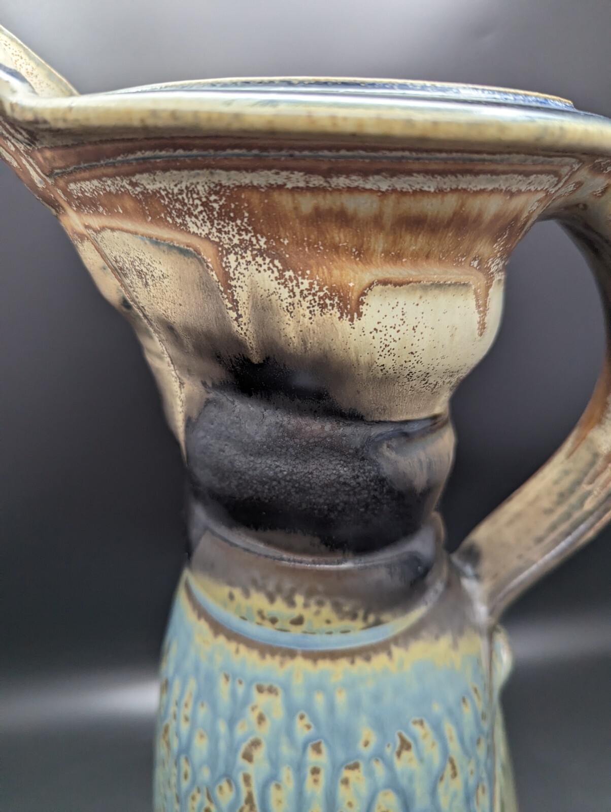 Huge 16.75″ Steven Hill Cypress Pitcher Porcelain Studio Art Pottery Signed